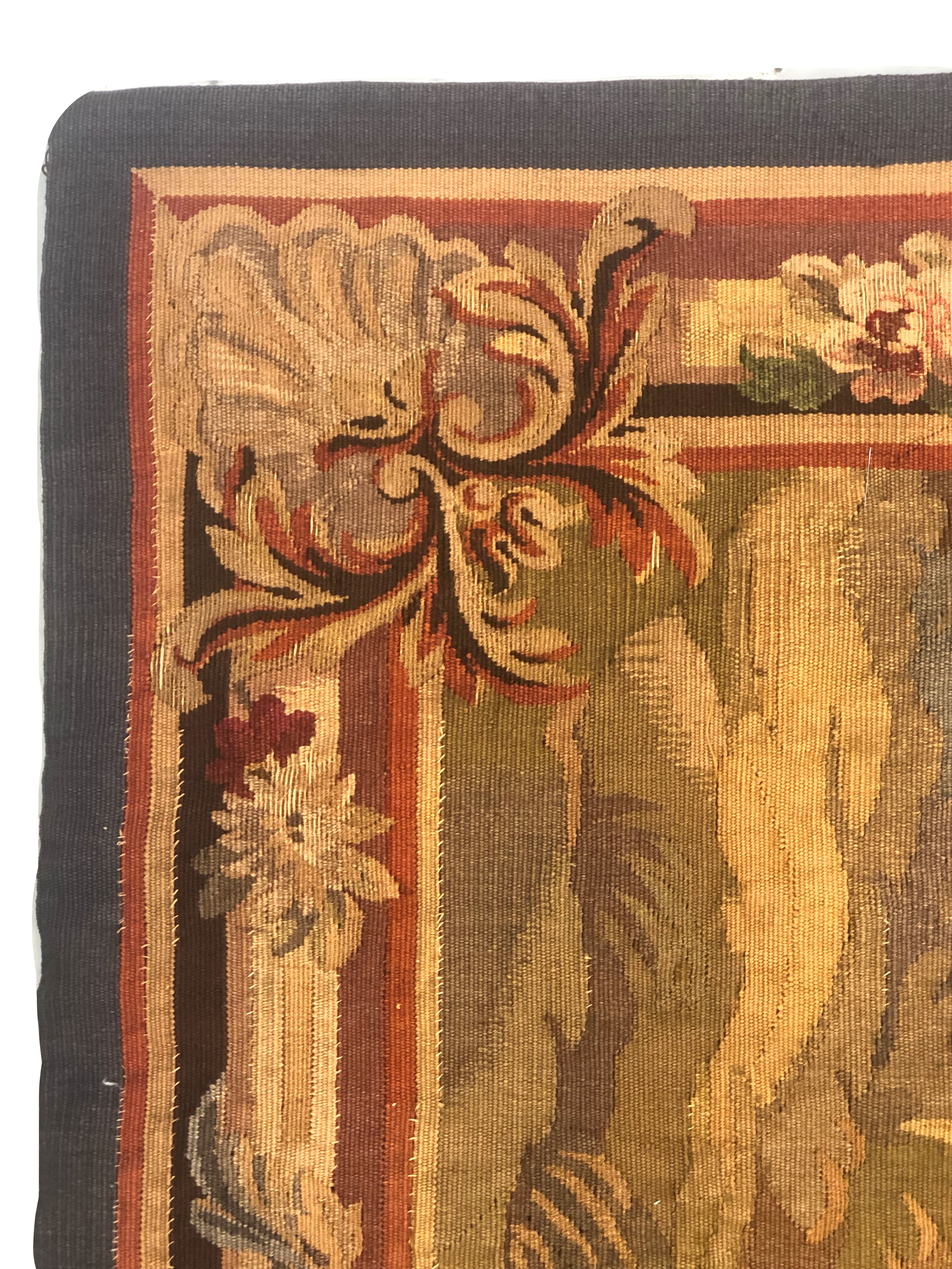 Aubusson, Tappeto in lana e seta, Francia, XIX secolo