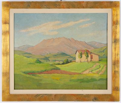 Resegone, olio su tavoletta