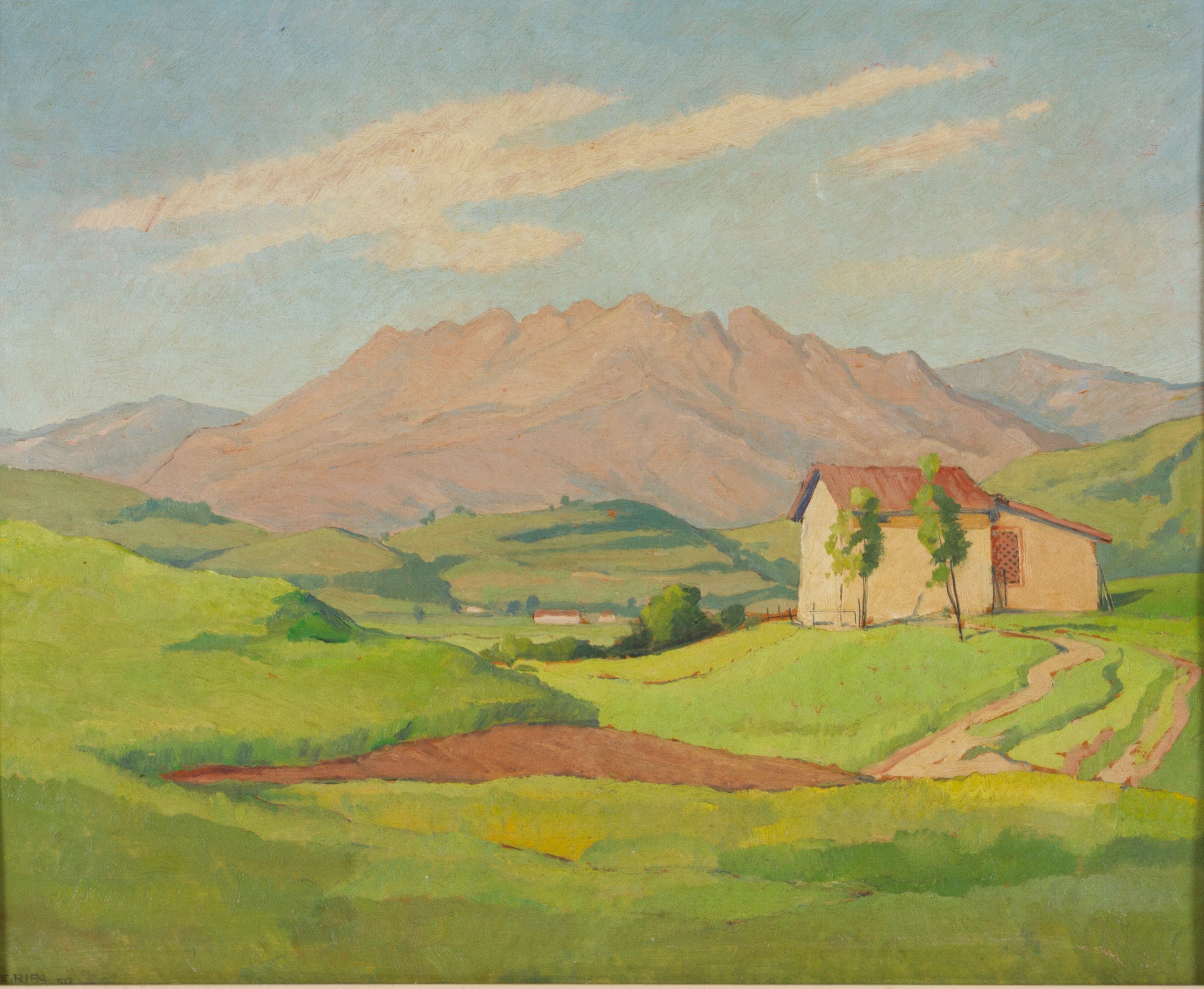 Erme Ripa - Resegone, olio su tavoletta