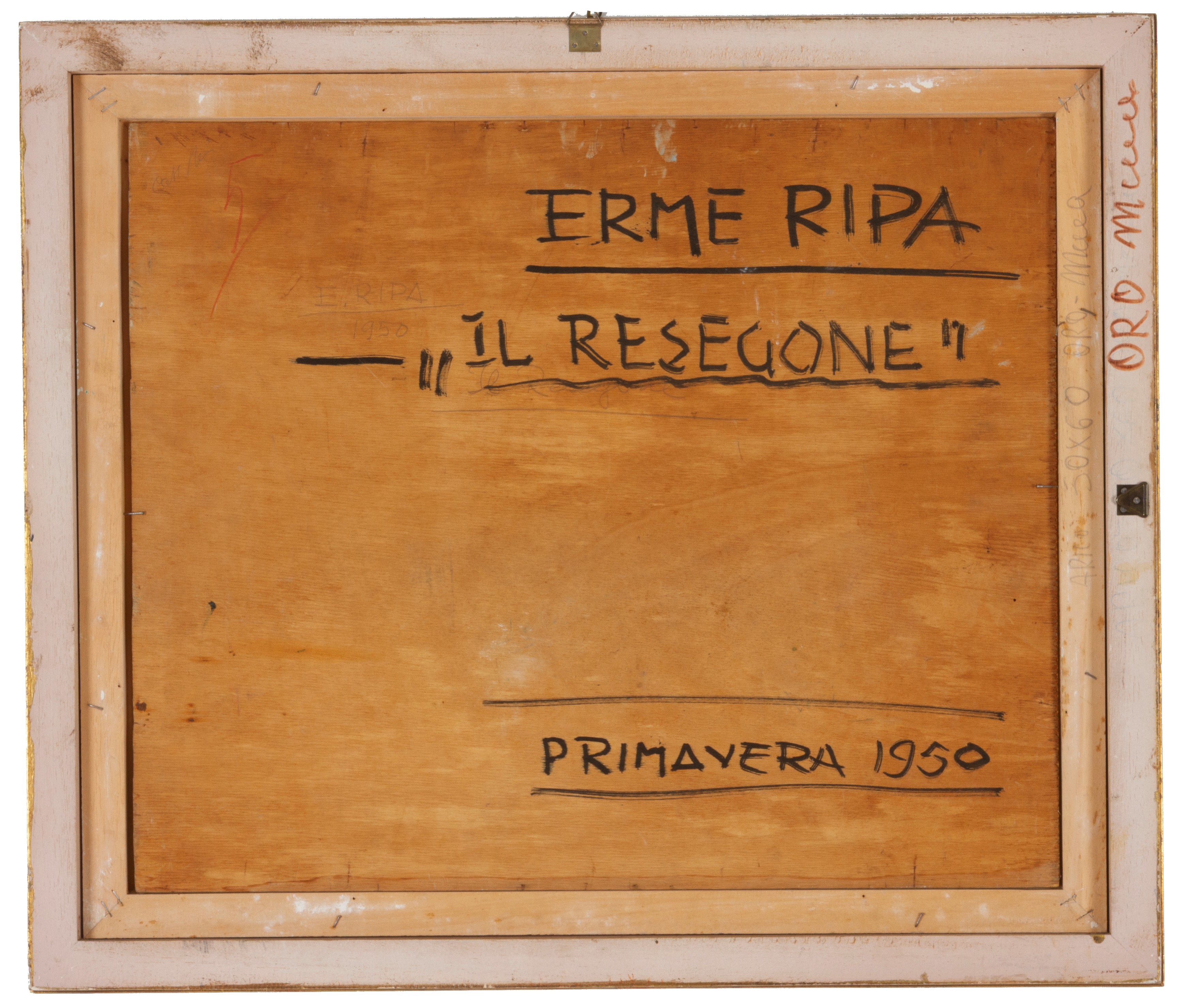 Erme Ripa - Resegone, olio su tavoletta