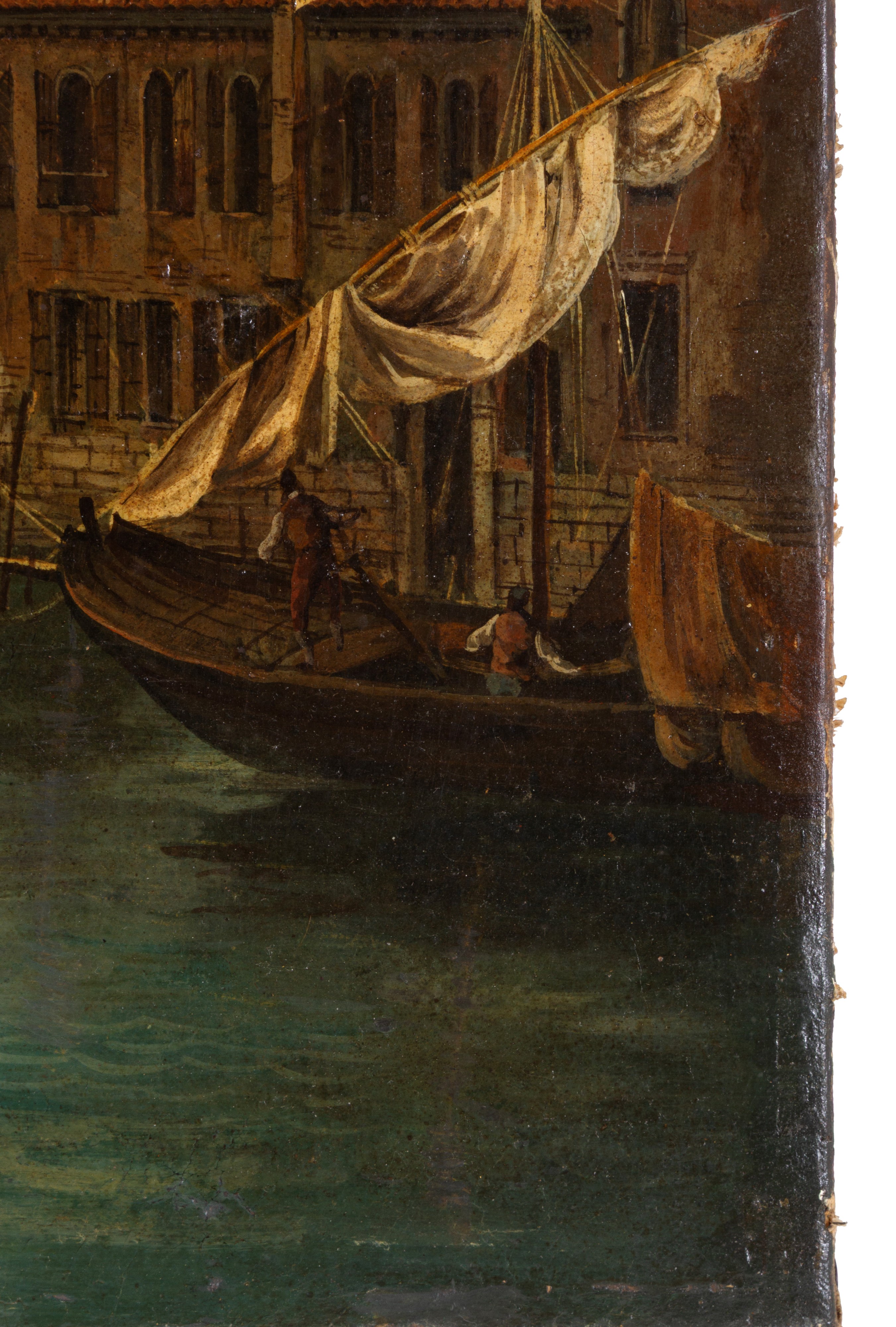 Autore sconosciuto, Veduta di Venezia dal Canal Grande verso Santa Maria della Salute, olio su te...