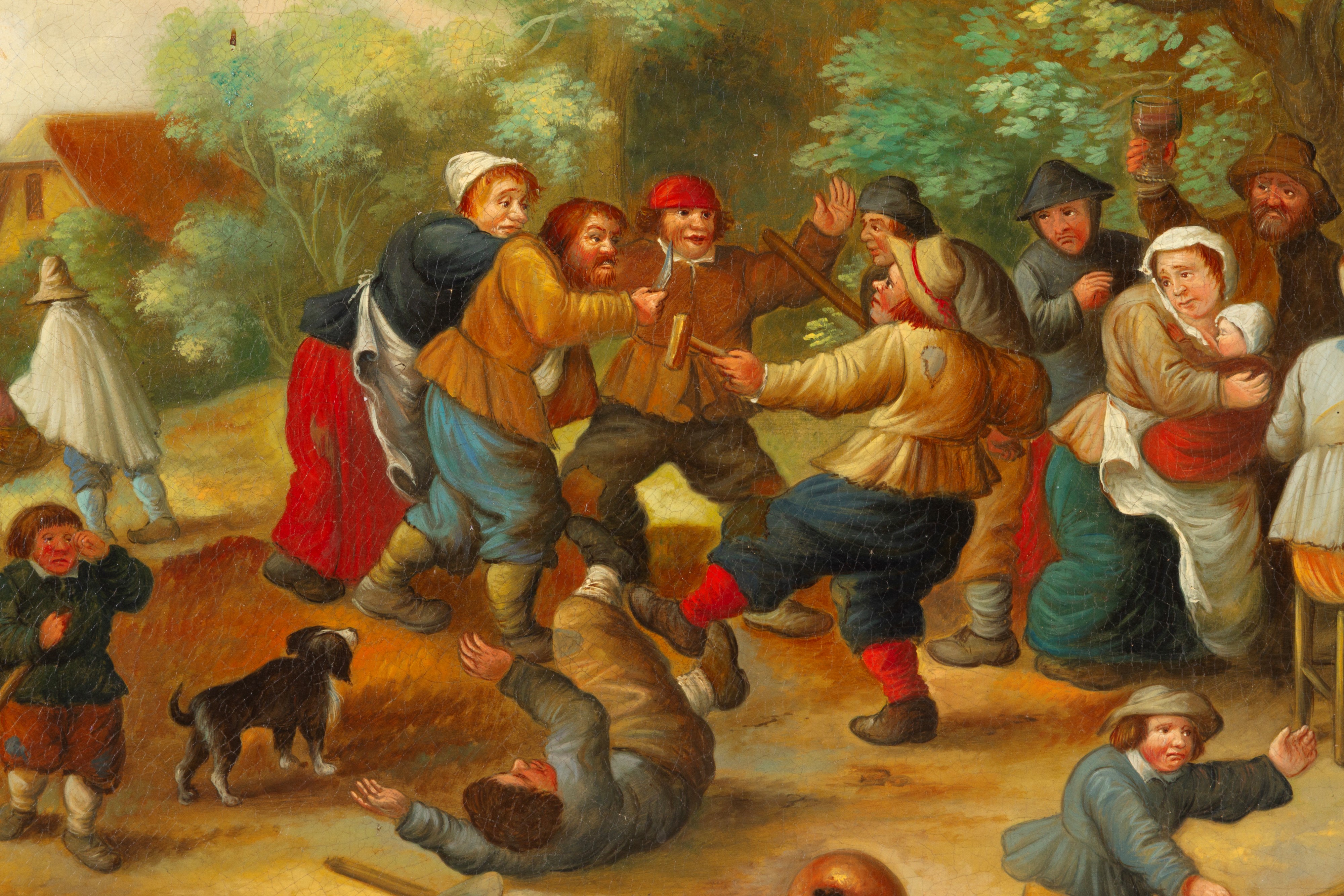 Scuola fiamminga, Festa contadina (olio su tela)