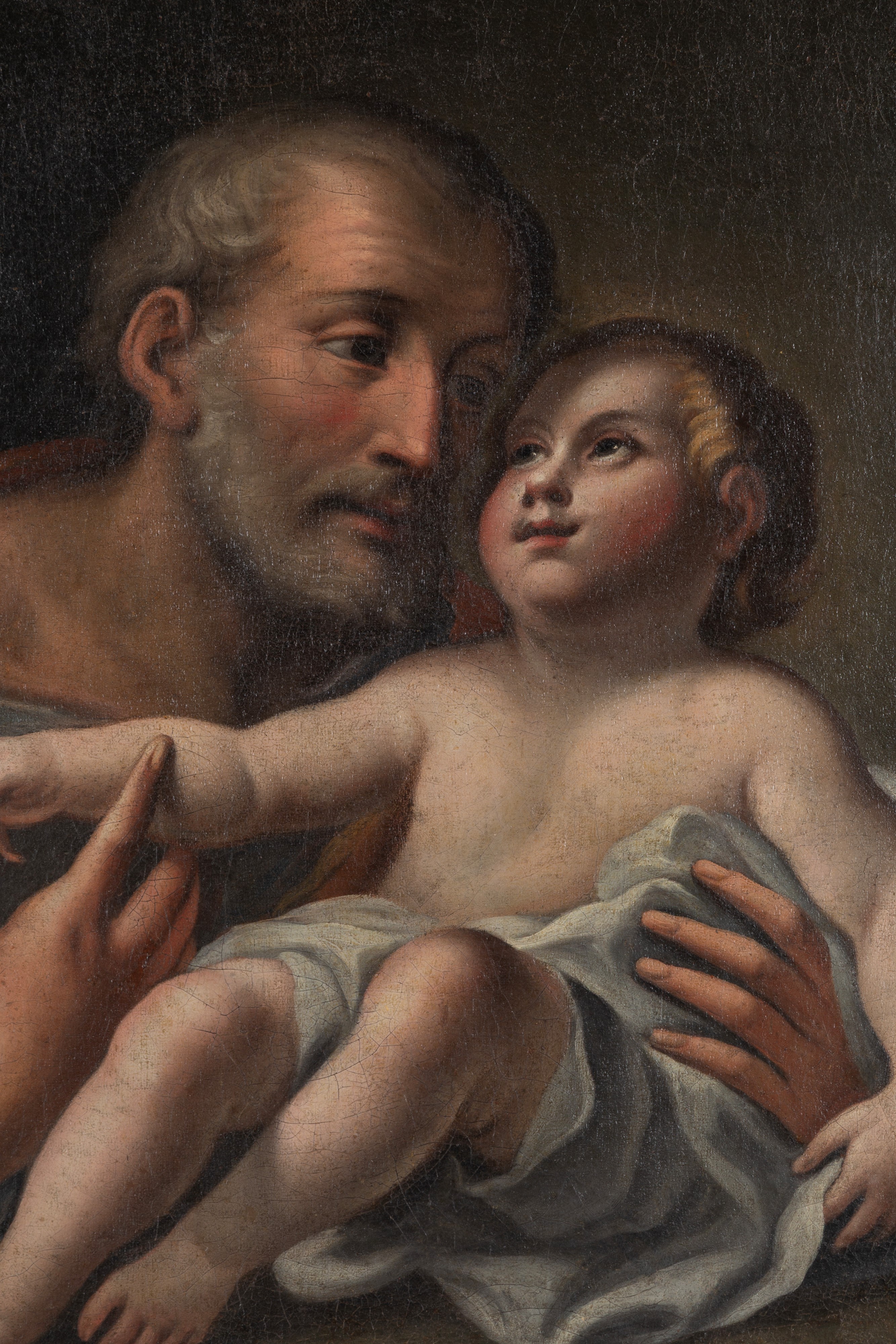 Autore ignoto, San Giuseppe con Gesù Bambino, olio su tela