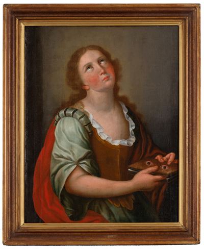 Autore non identificato, Santa Lucia, olio su tela