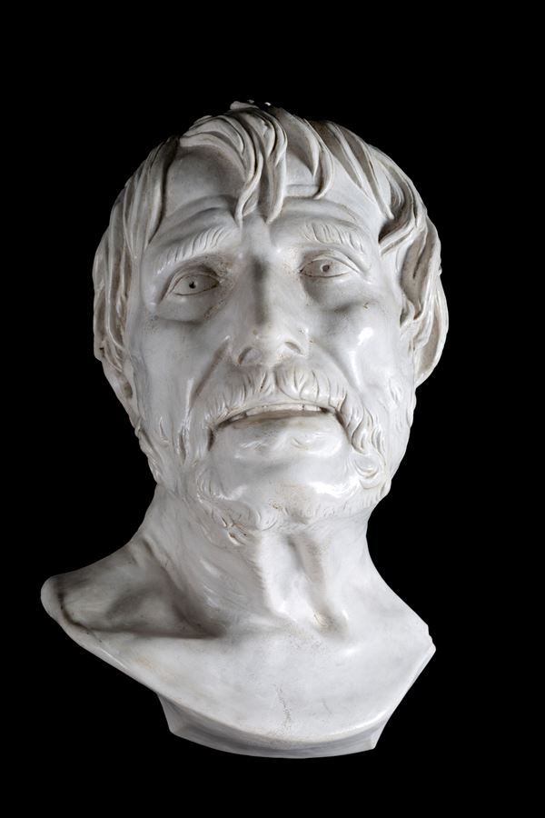 Scultura in gesso "VOLTO MASCHILE"