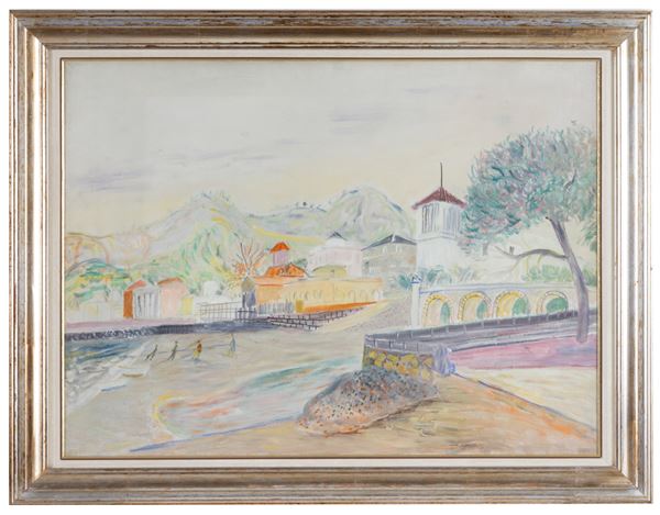 GUIDO PAOLO PAJETTA - Dipinto "SESTRI LEVANTE"