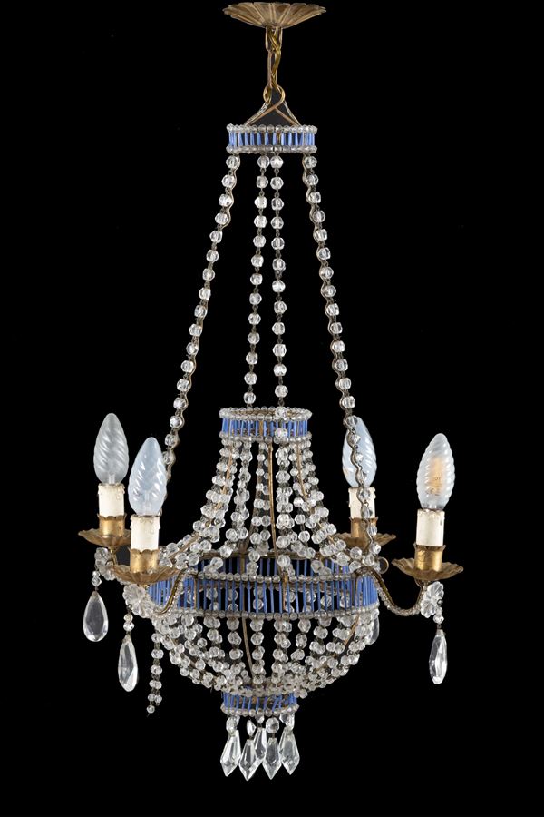 Piccolo lampadario a mongolfiera