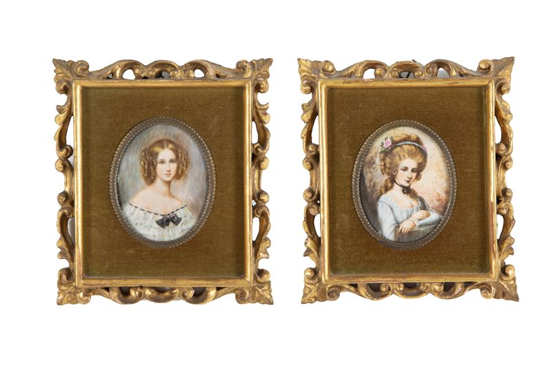 Coppia di miniature