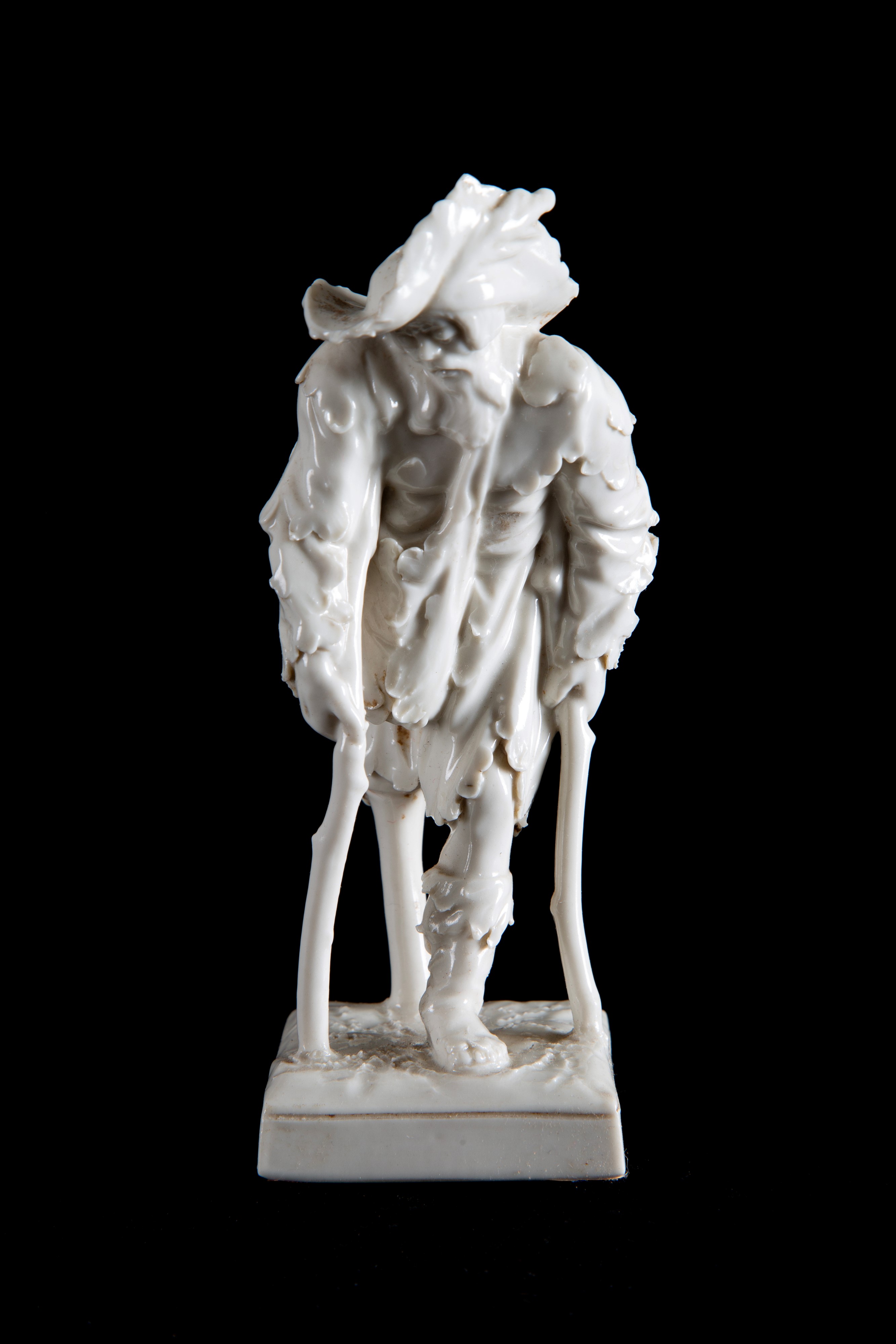 Scultura, Mendicante, porcellana bianca, Capodimonte