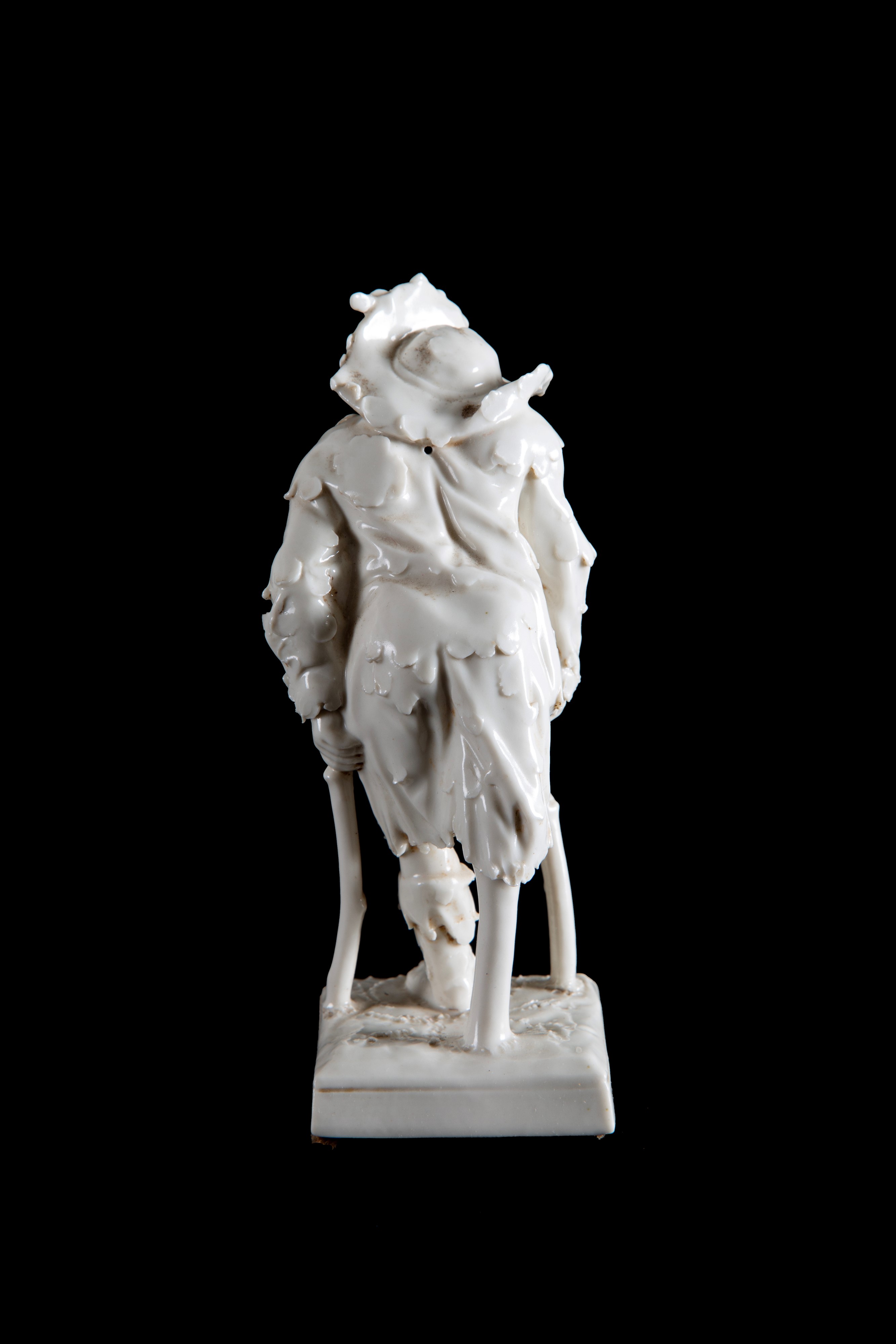 Scultura, Mendicante, porcellana bianca, Capodimonte