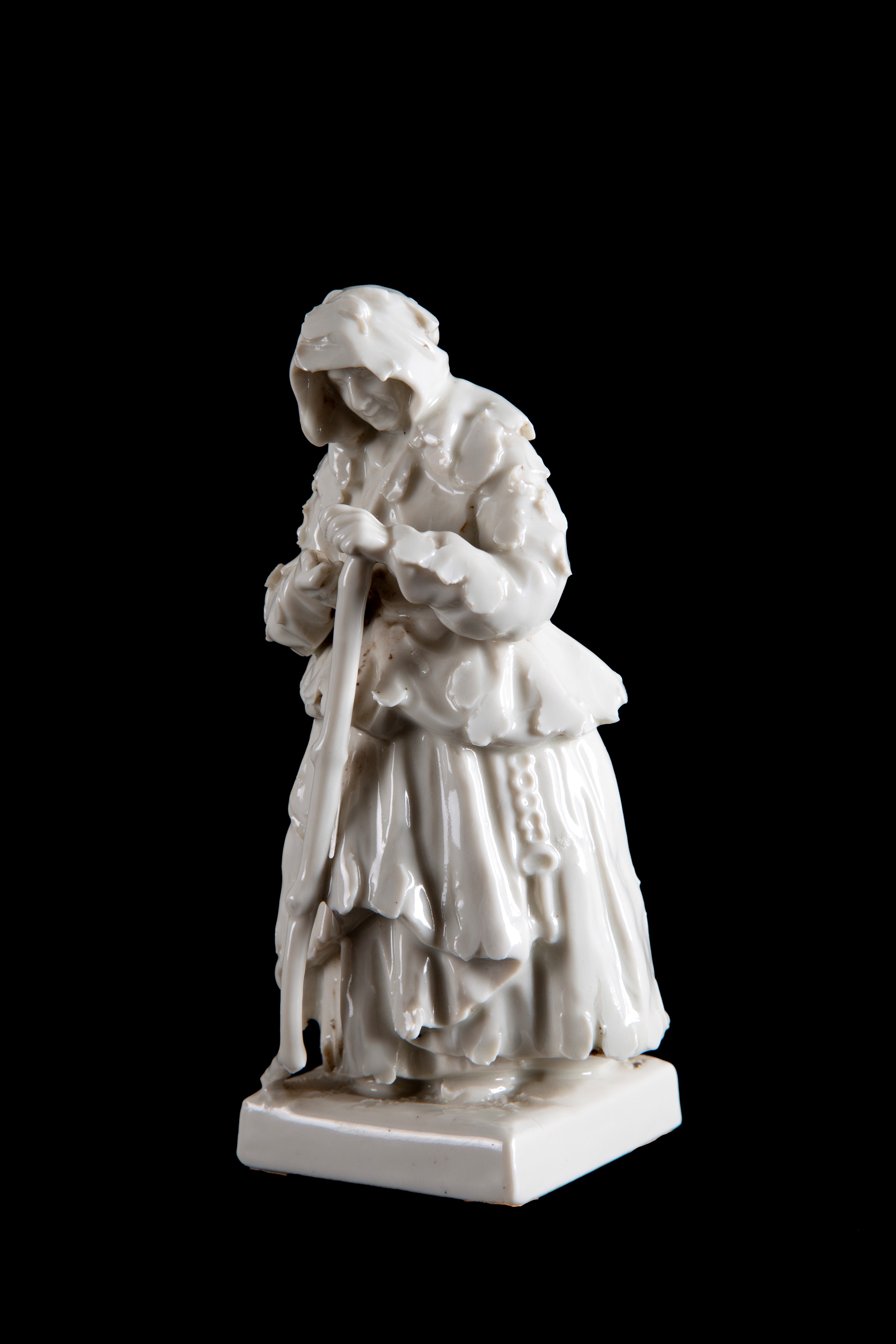 Scultura, Mendicante, porcellana bianca, Capodimonte