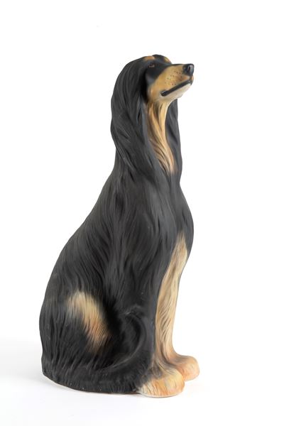 Scultura, Levriero Afgano in ceramica