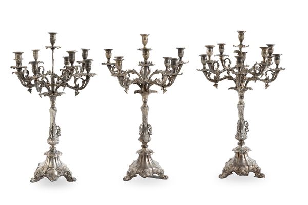 Tre candelabri in sheffield 