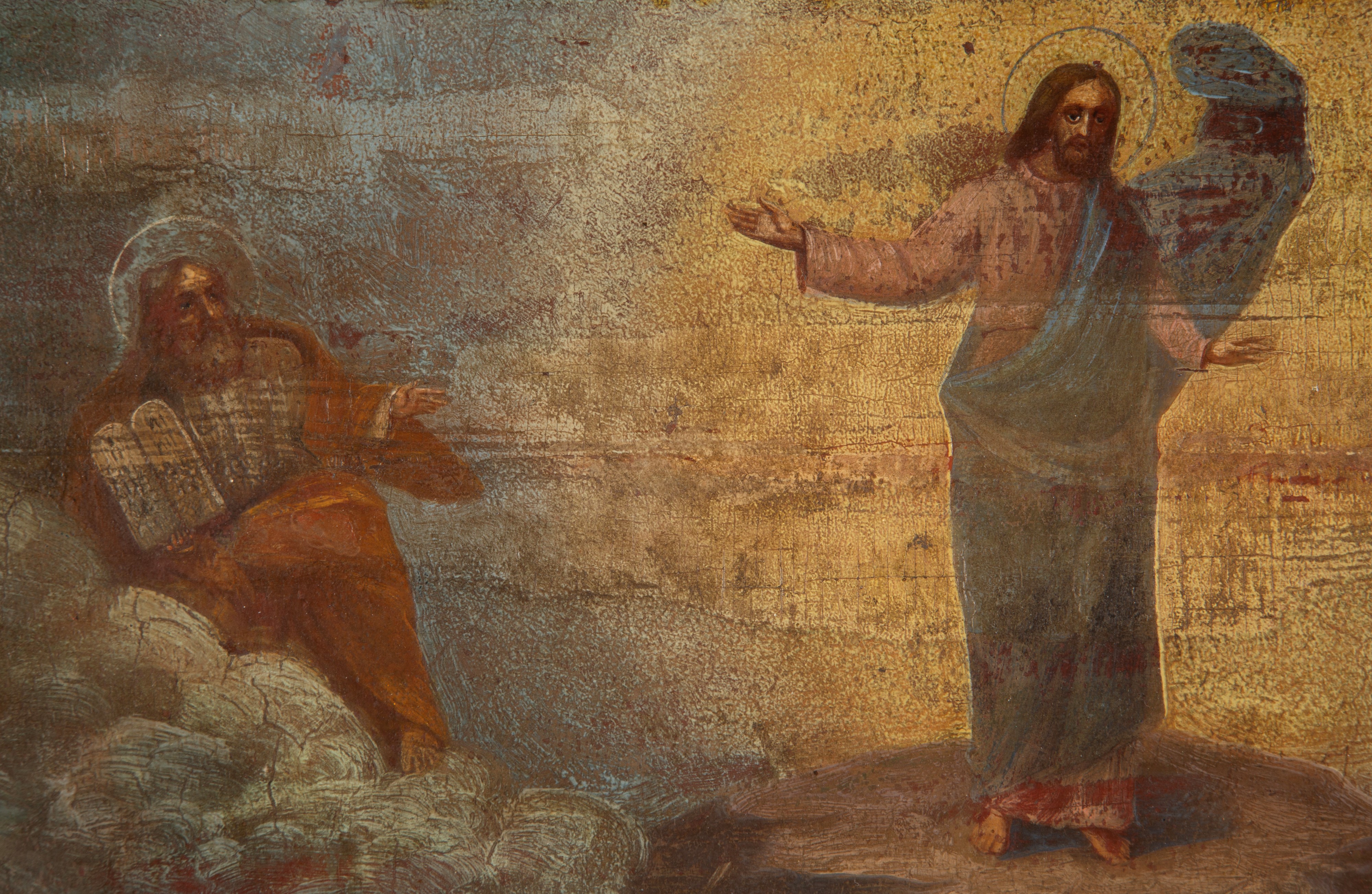 Autore sconosciuto, Ascensione, olio su tavola