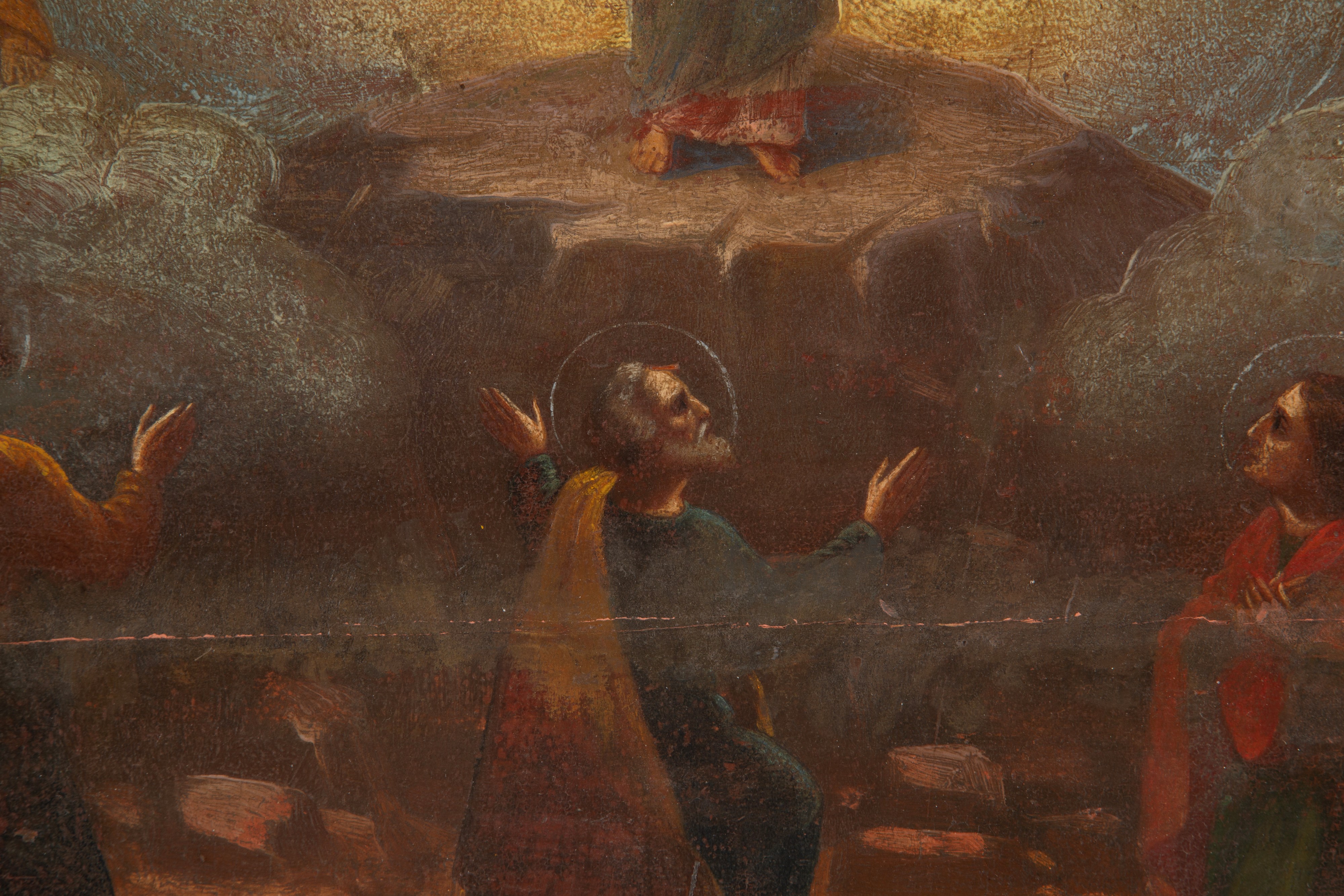 Autore sconosciuto, Ascensione, olio su tavola
