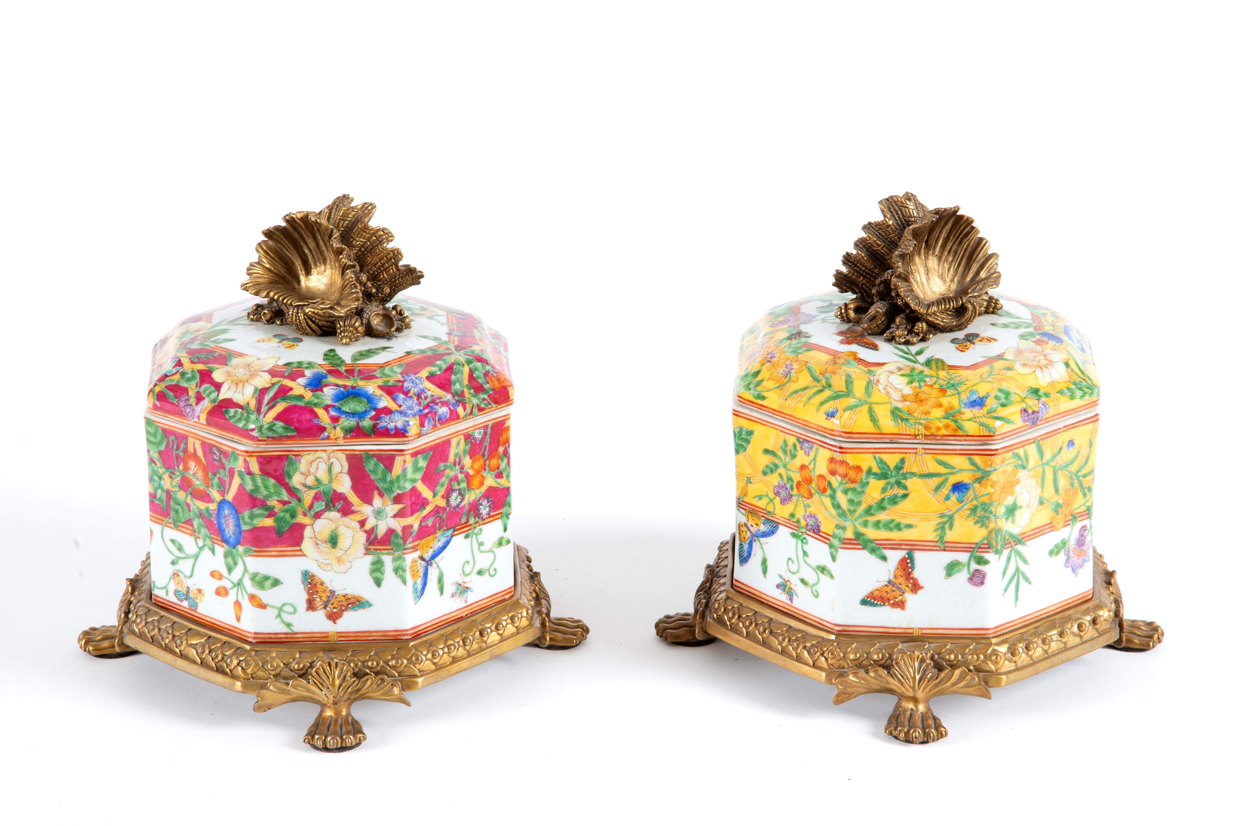 Scatole ottagonali con coperchio