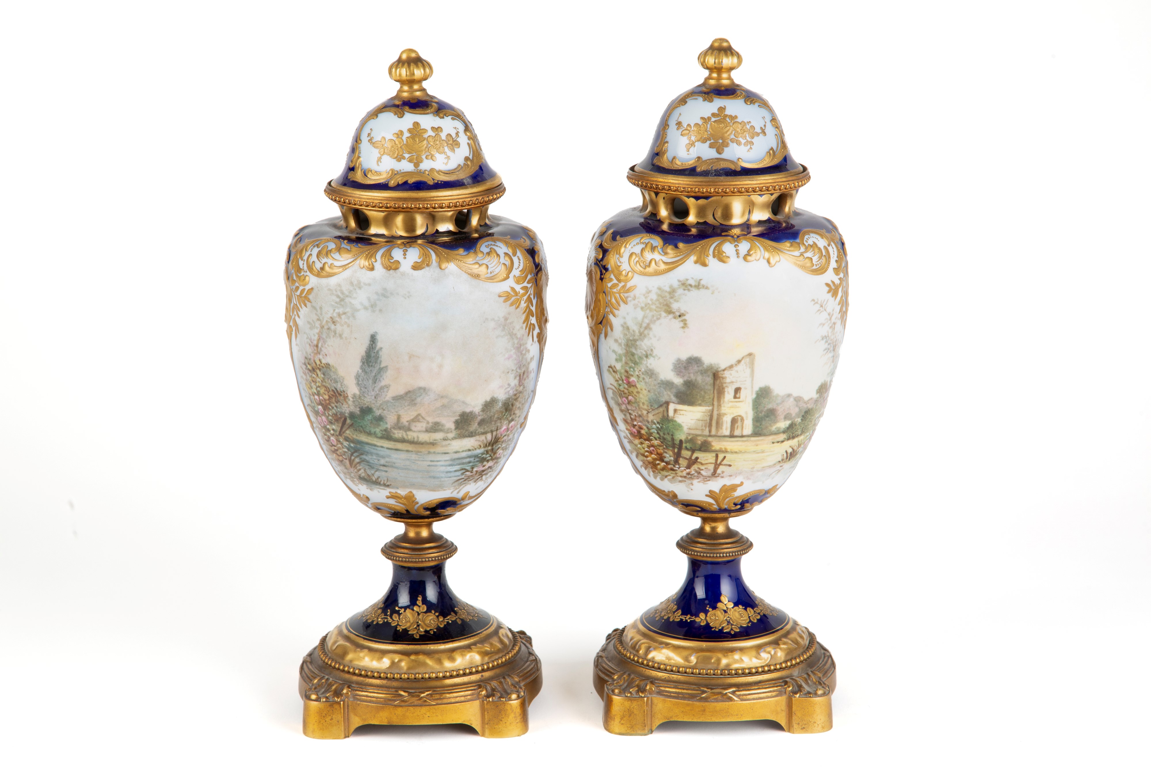 Coppia di vasi Sevres