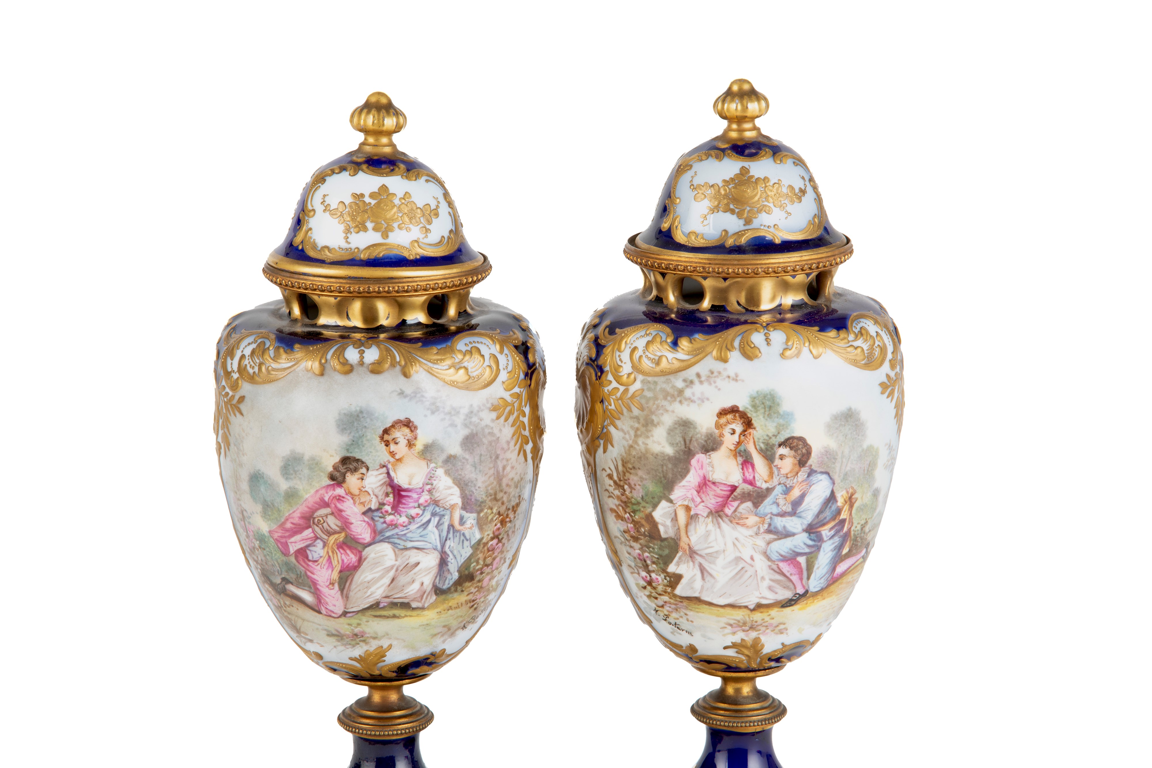Coppia di vasi Sevres