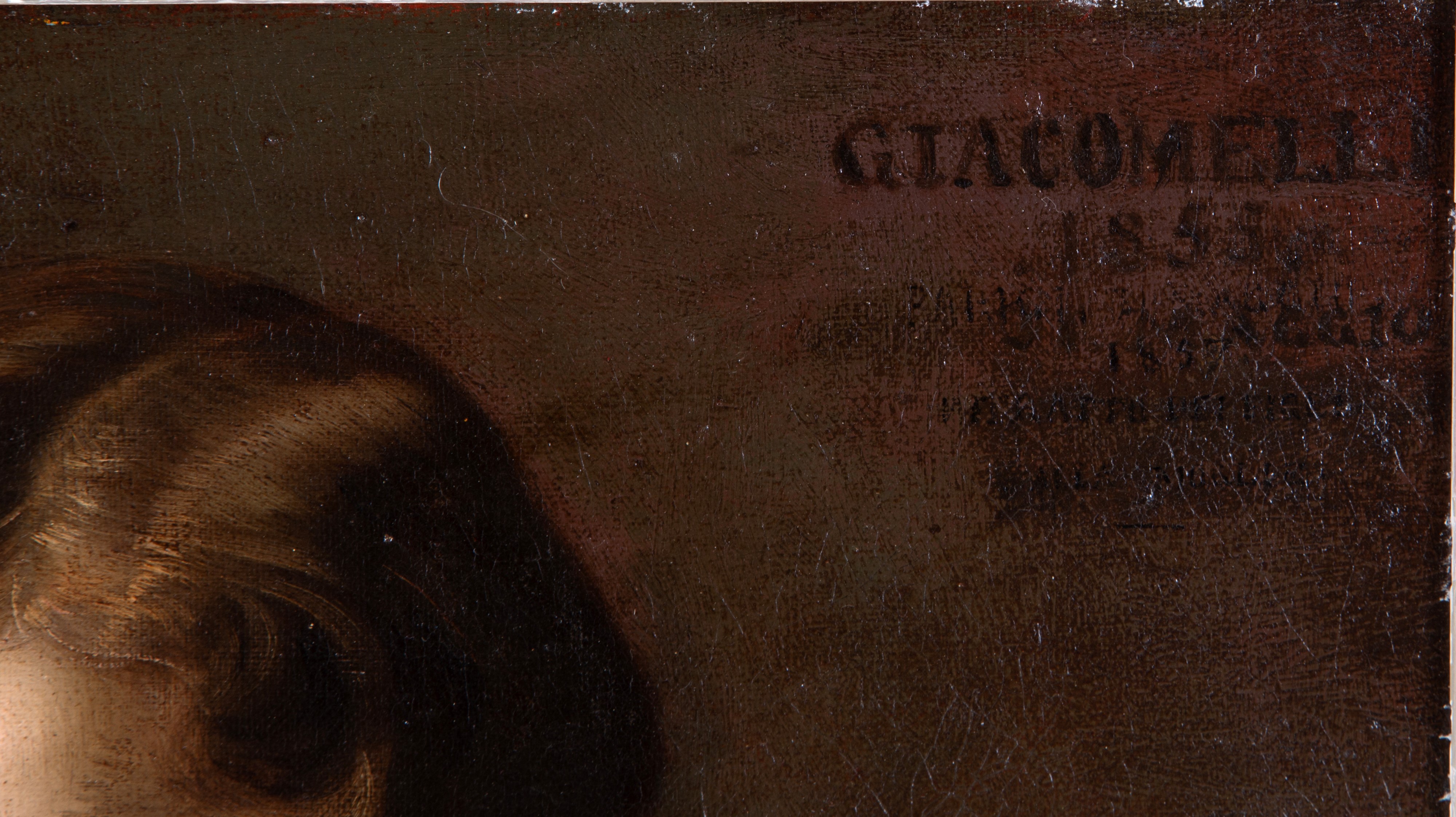 Giacomelli, Famiglia - olio su tela