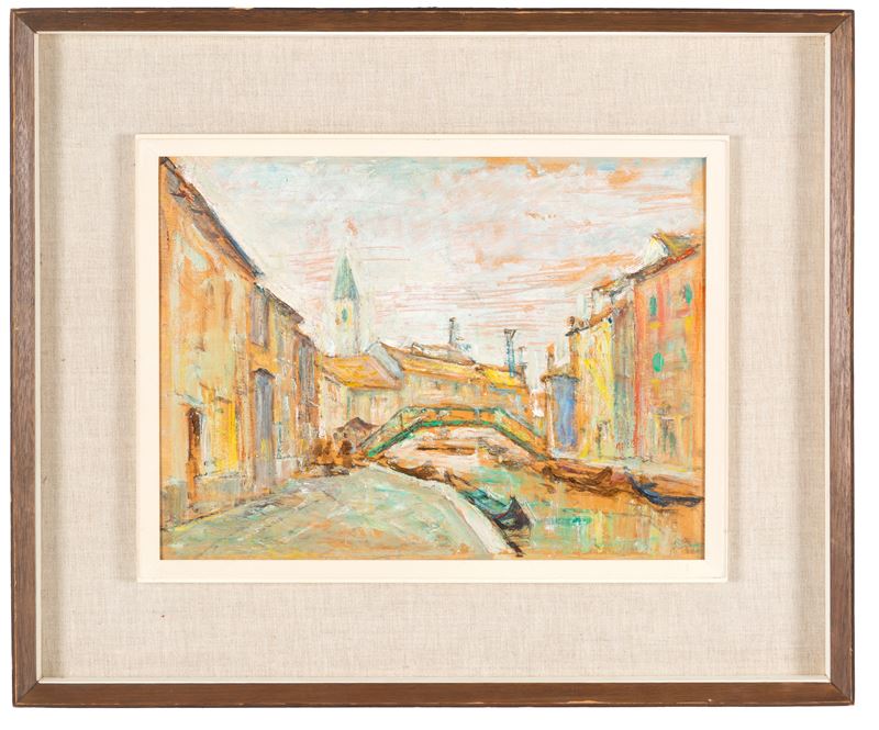 Mario Vellani Marchi - Burano (olio su tavoletta)