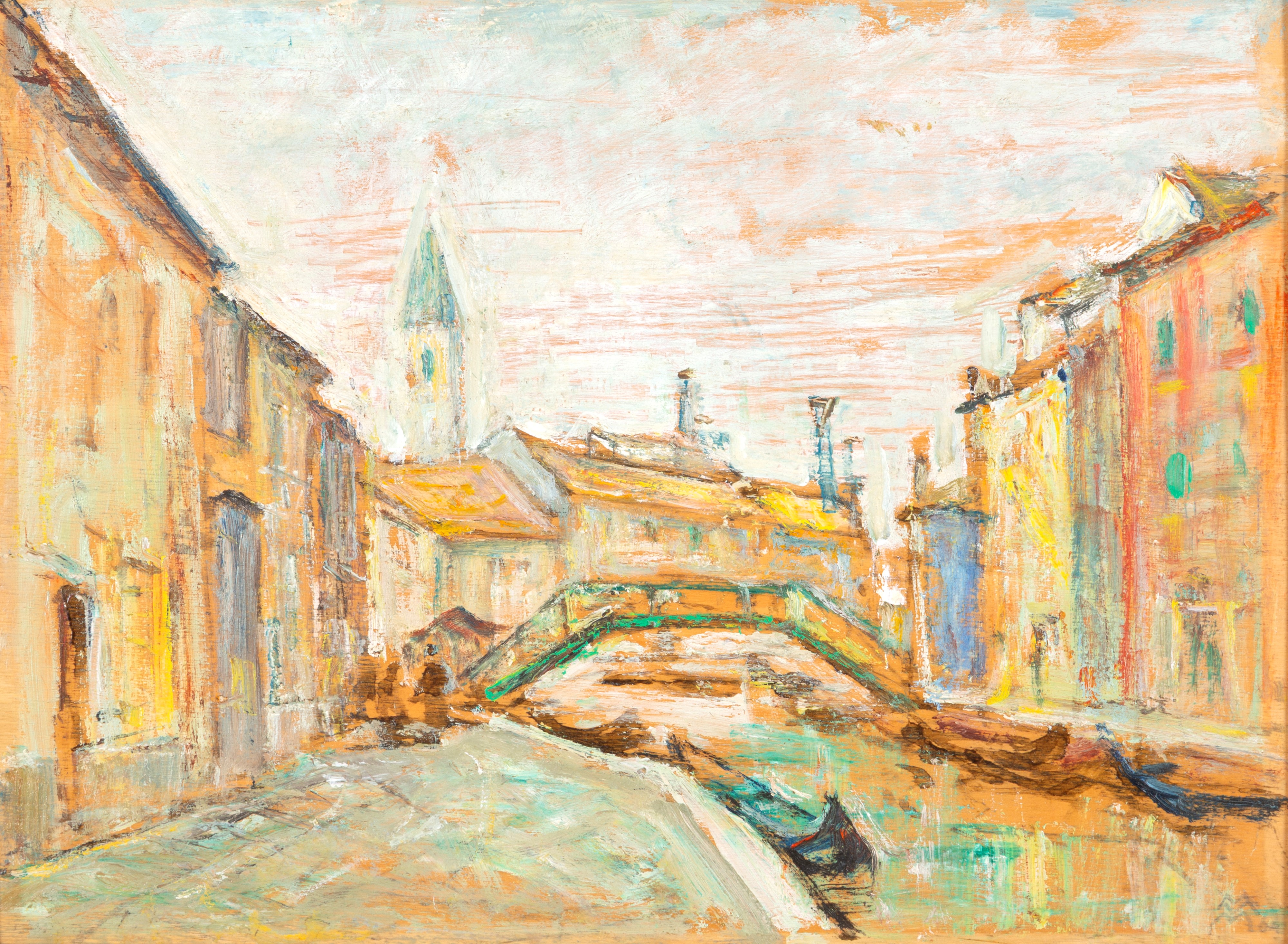 Mario Vellani Marchi - Burano (olio su tavoletta)