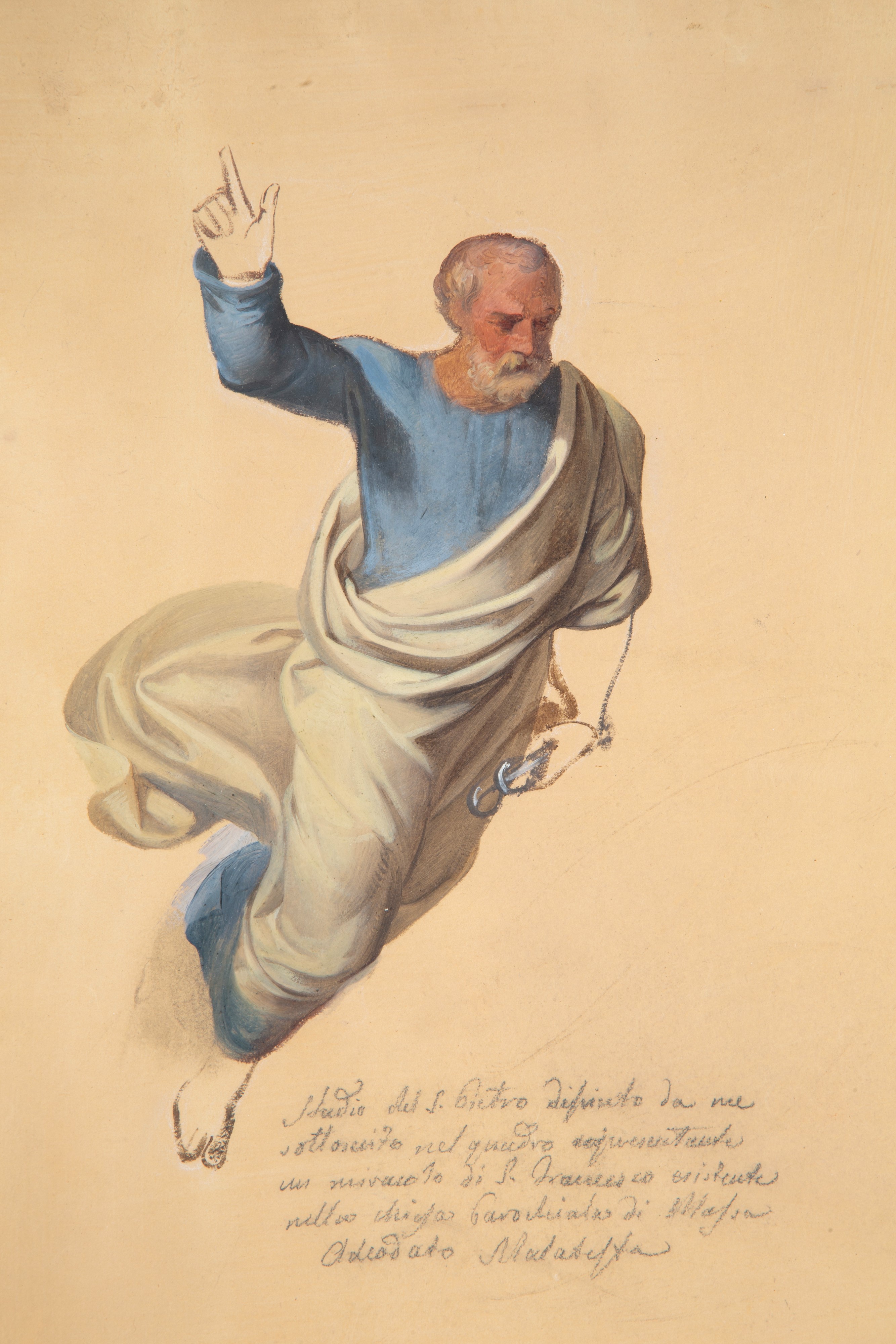 Adeodato Malatesta - Acquarello 'San Pietro', 37,5 x 28 cm