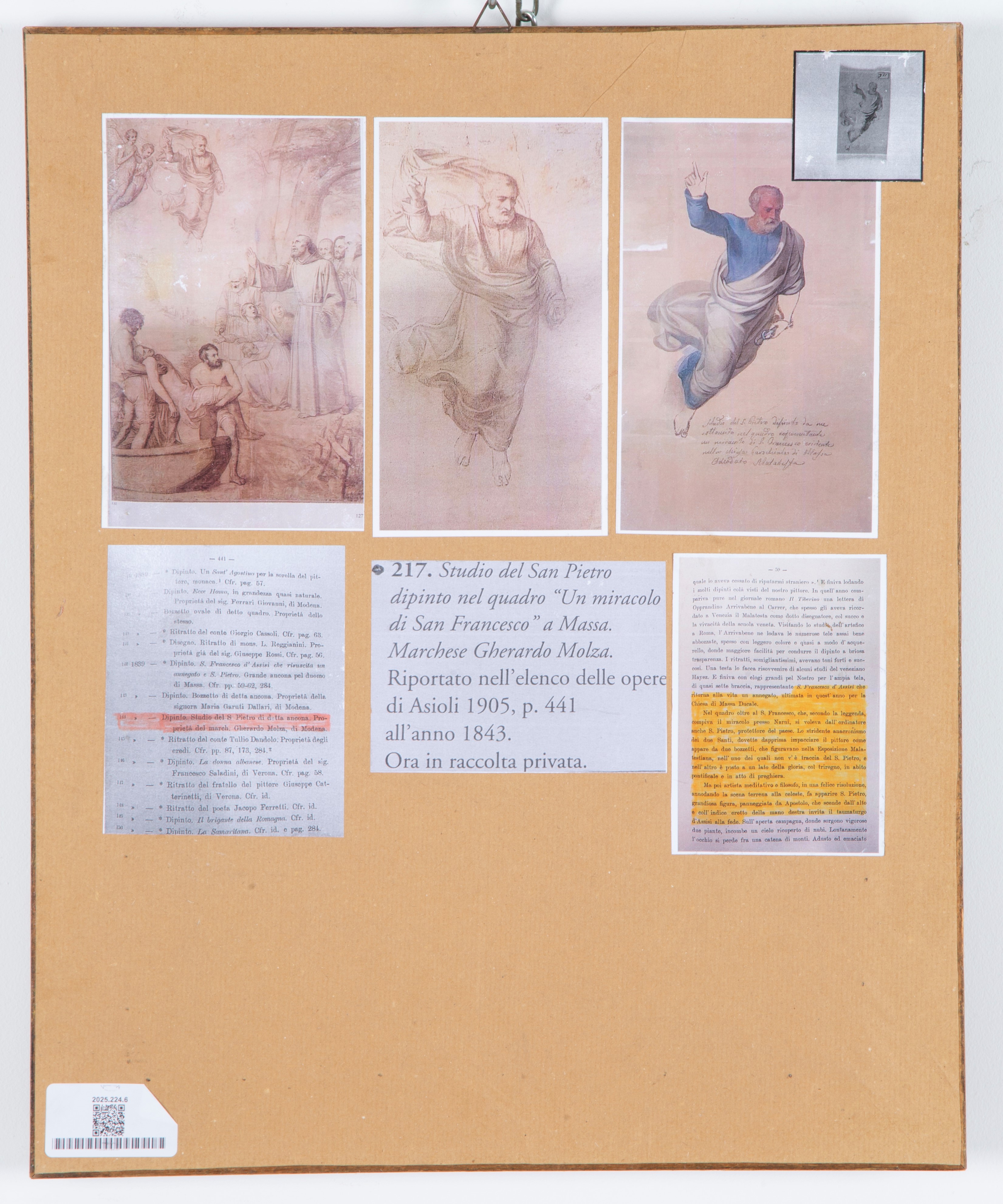 Adeodato Malatesta - Acquarello 'San Pietro', 37,5 x 28 cm