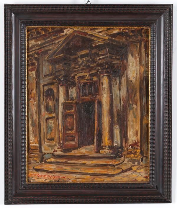 CASIMIRO JODI - Dipinto "PORTA DEI SERVI"