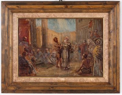 San Pietro, olio su cartone