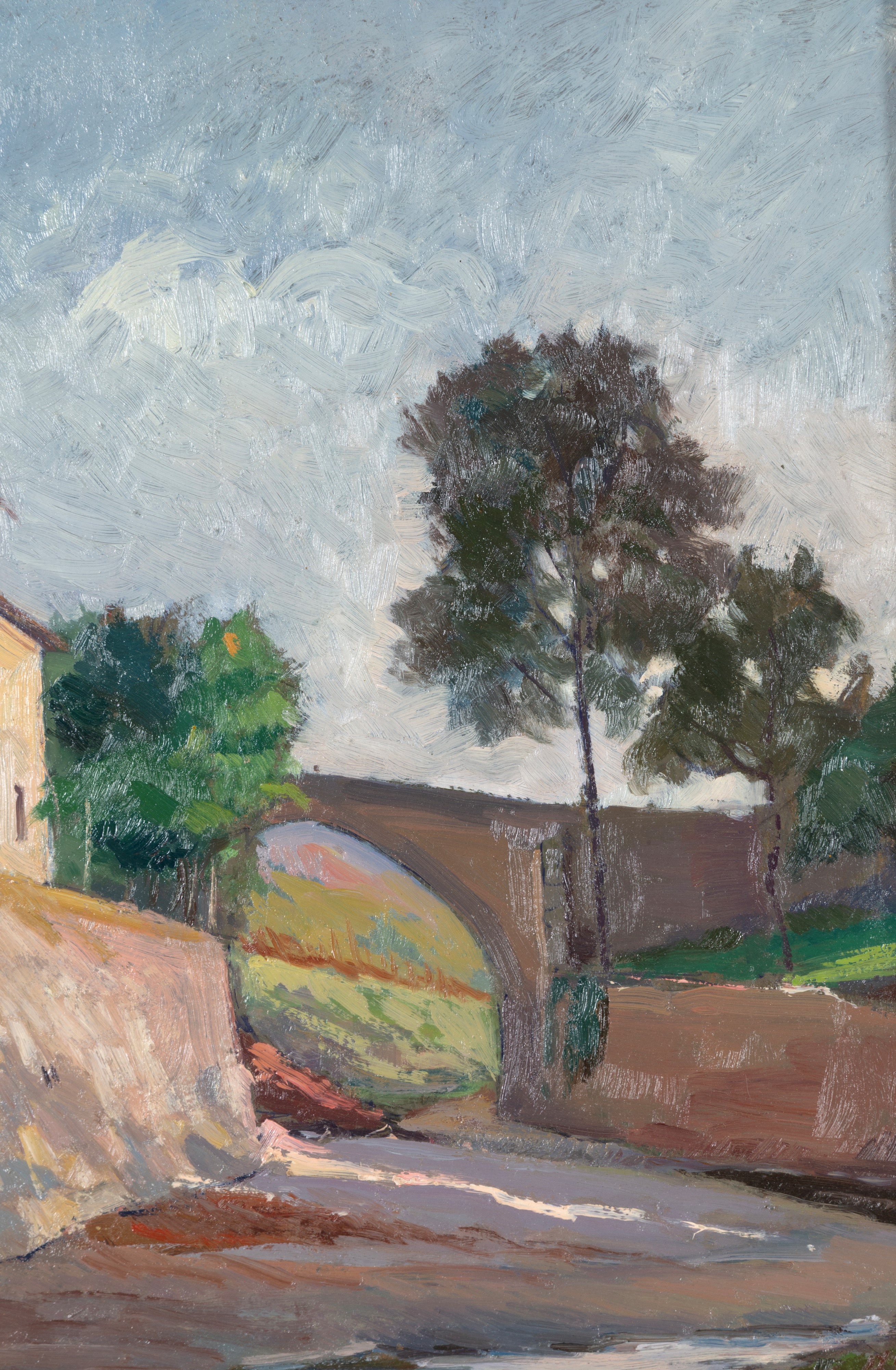 Alberto Artioli - Ceriano (dipinto a olio su cartone)