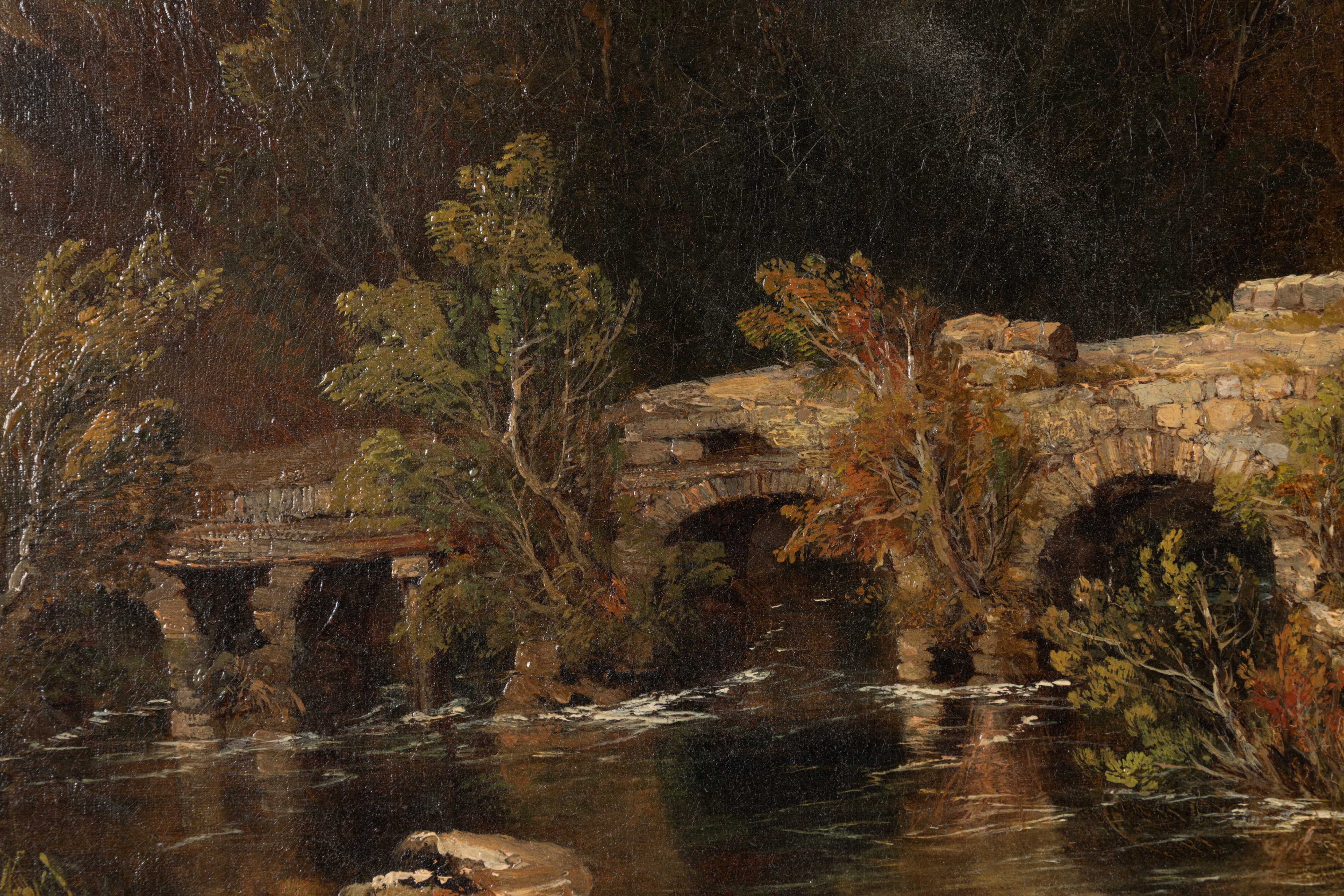 William Clarkson Stanfield - Paesaggio con viandanti, olio su tela