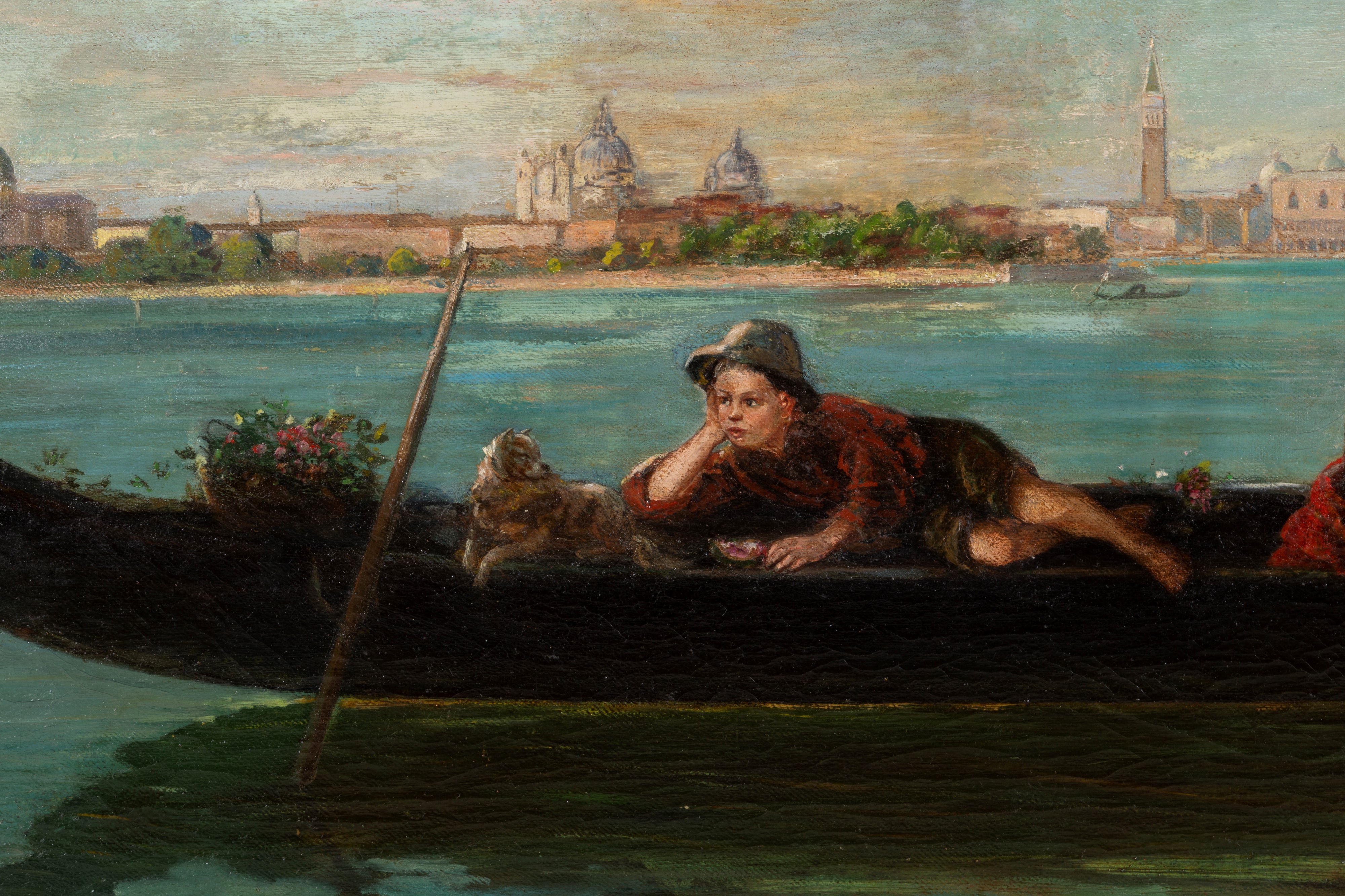 Autor sconosciuto, Laguna di Venezia, olio su tela