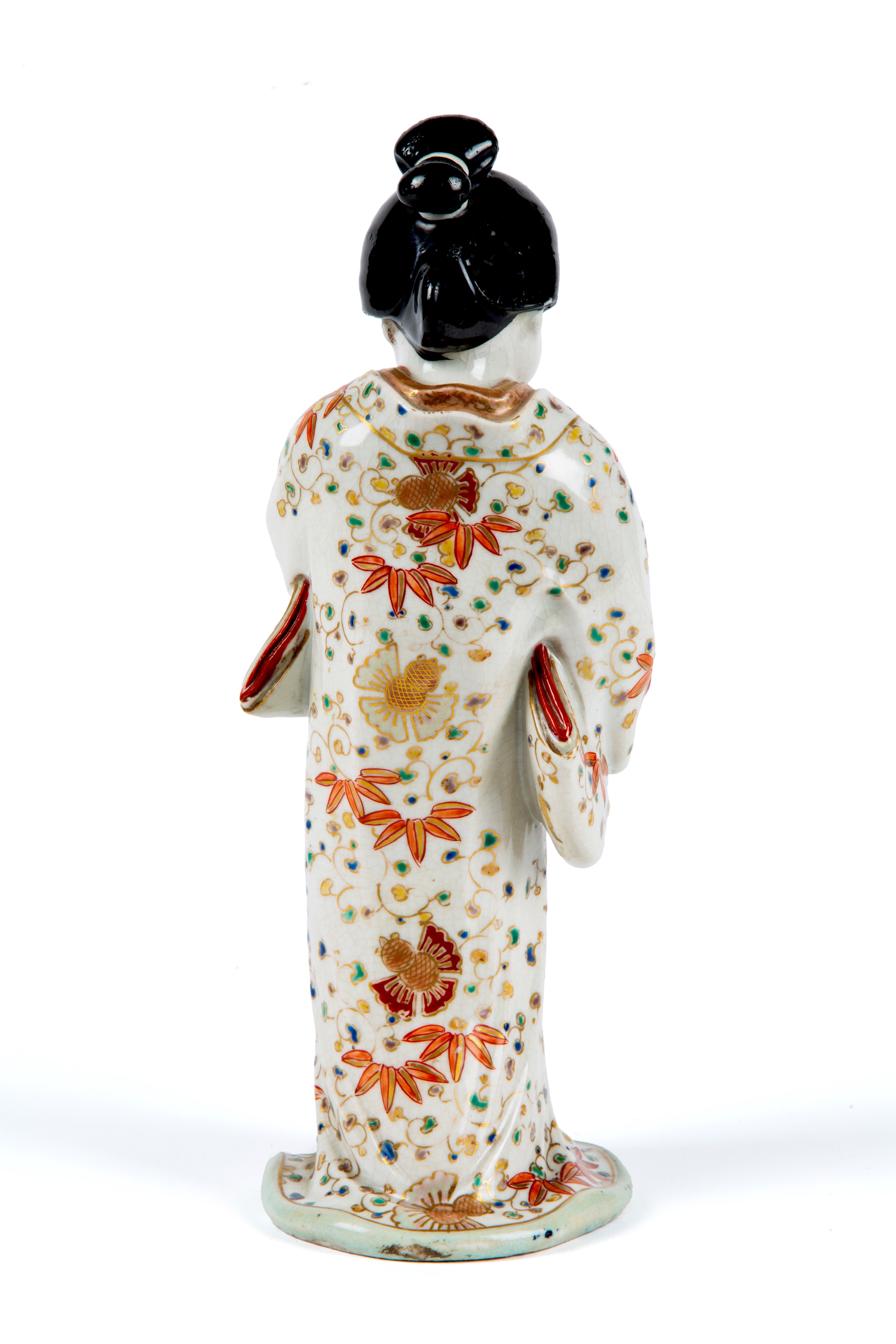 Scultura "OKAMI CON MASCHERA TENGU"