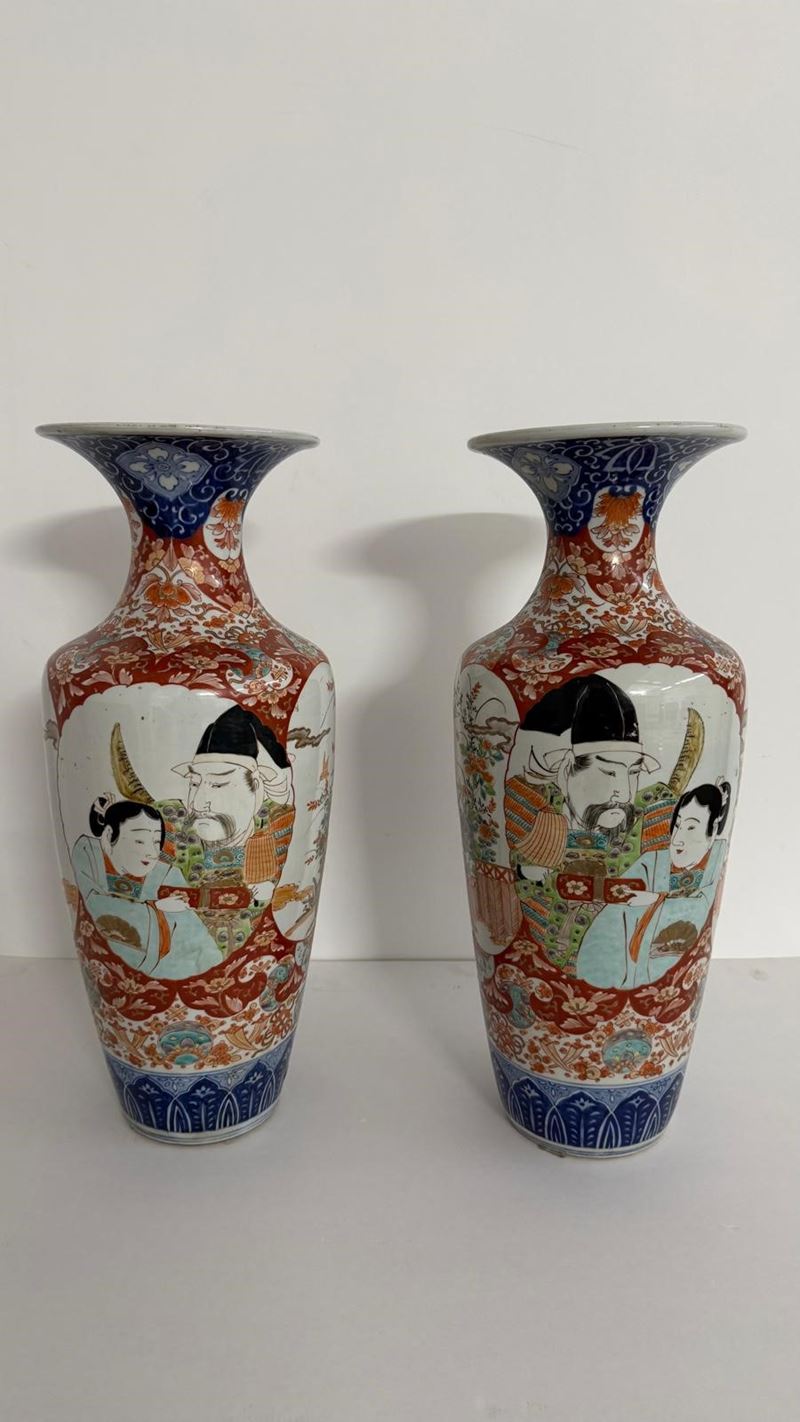 Coppia di vasi Imari