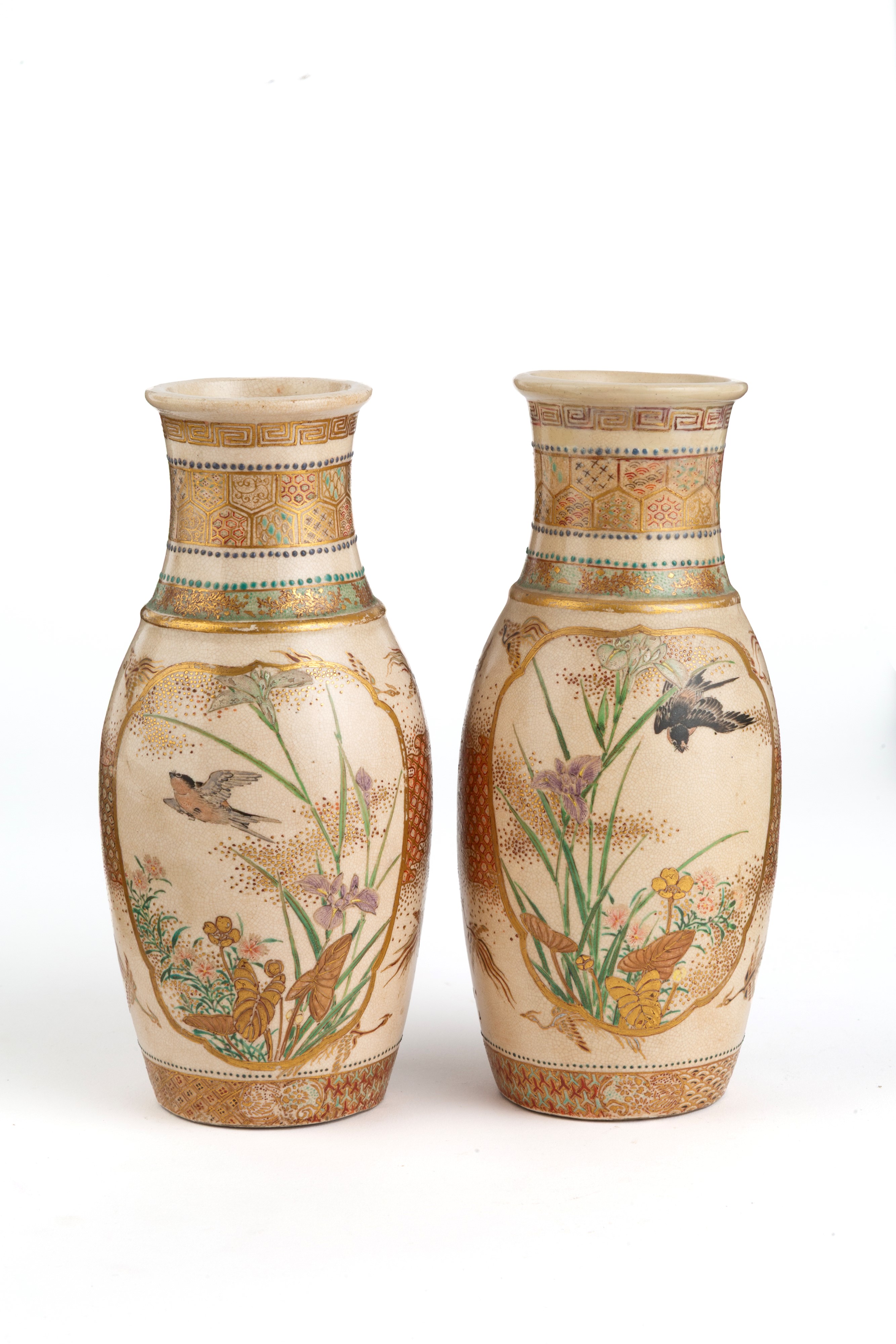 Coppia di vasetti Satsuma