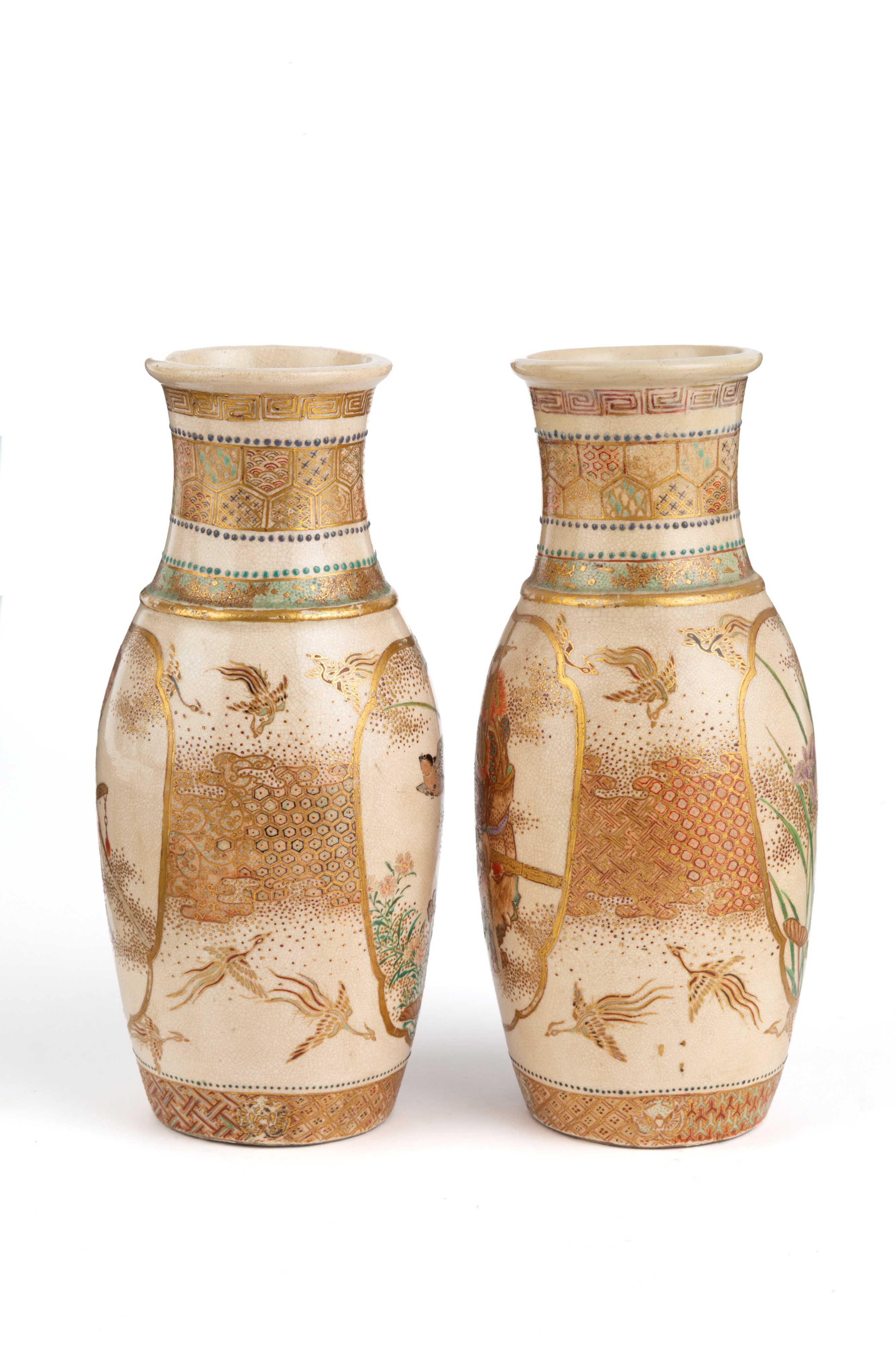 Coppia di vasetti Satsuma