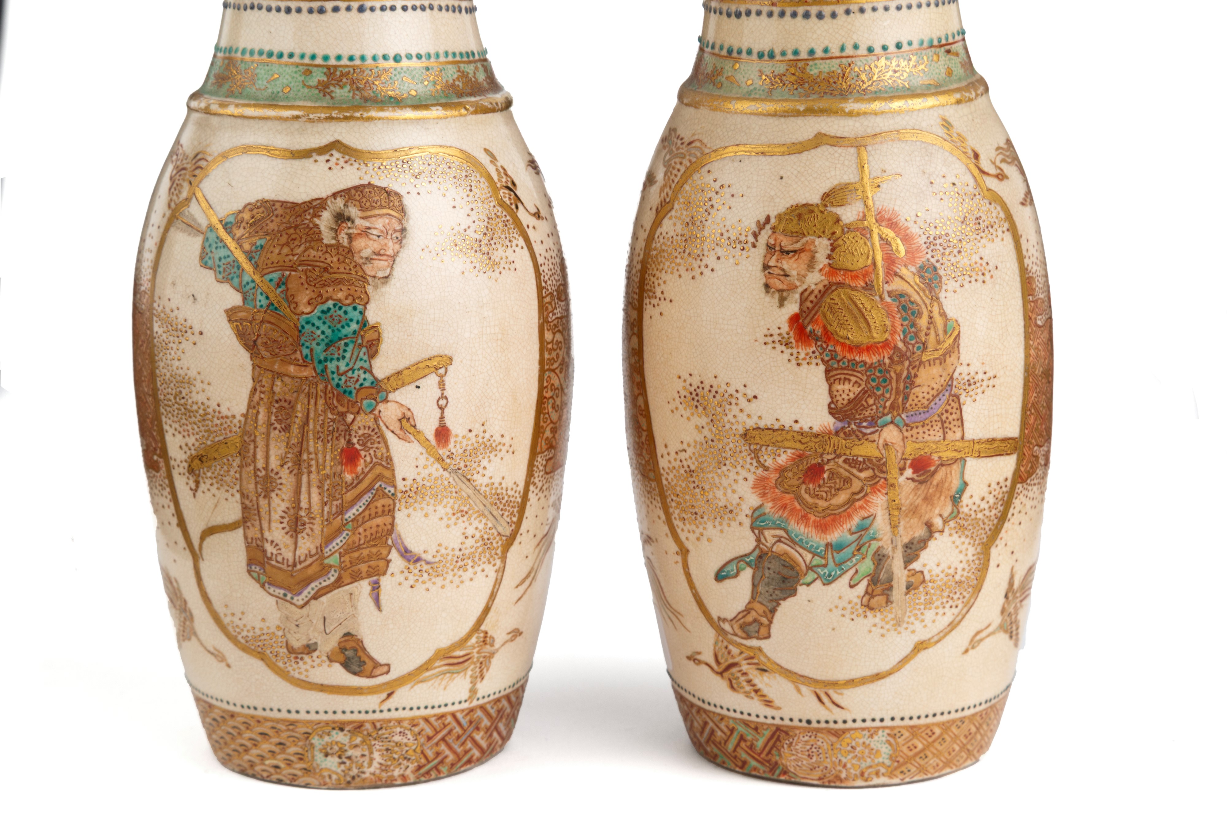 Coppia di vasetti Satsuma