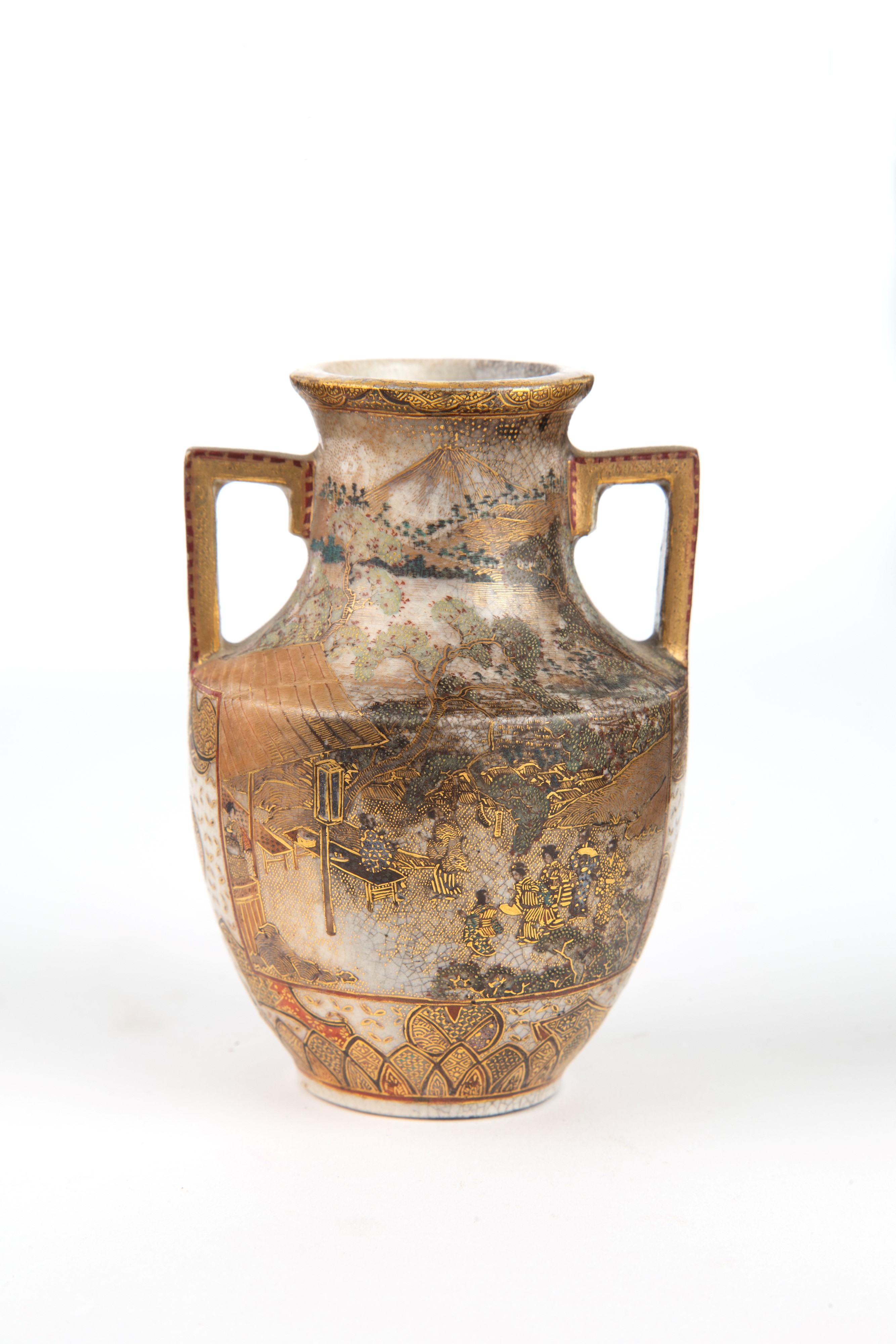 Coppia di vasetti Satsuma