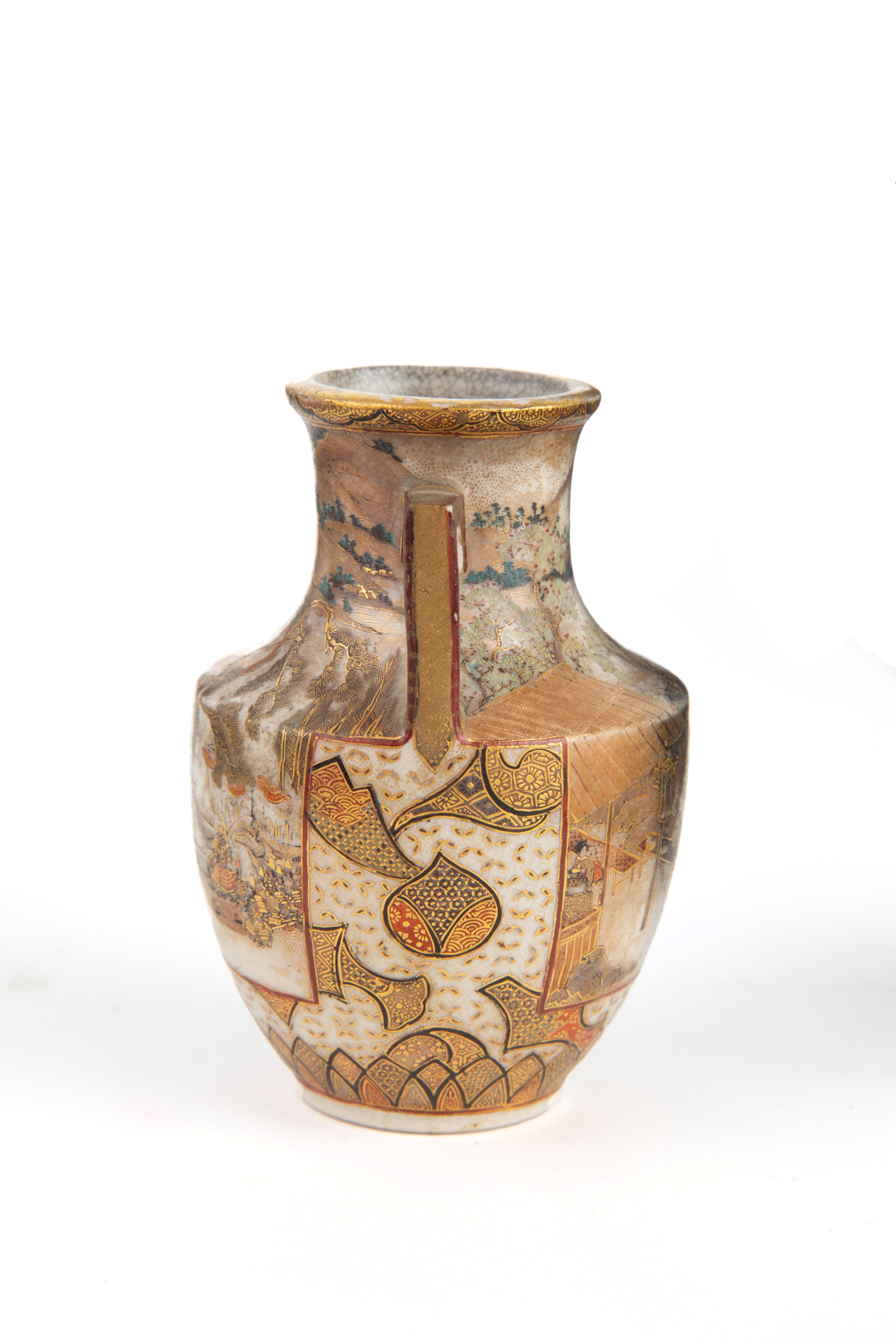 Coppia di vasetti Satsuma