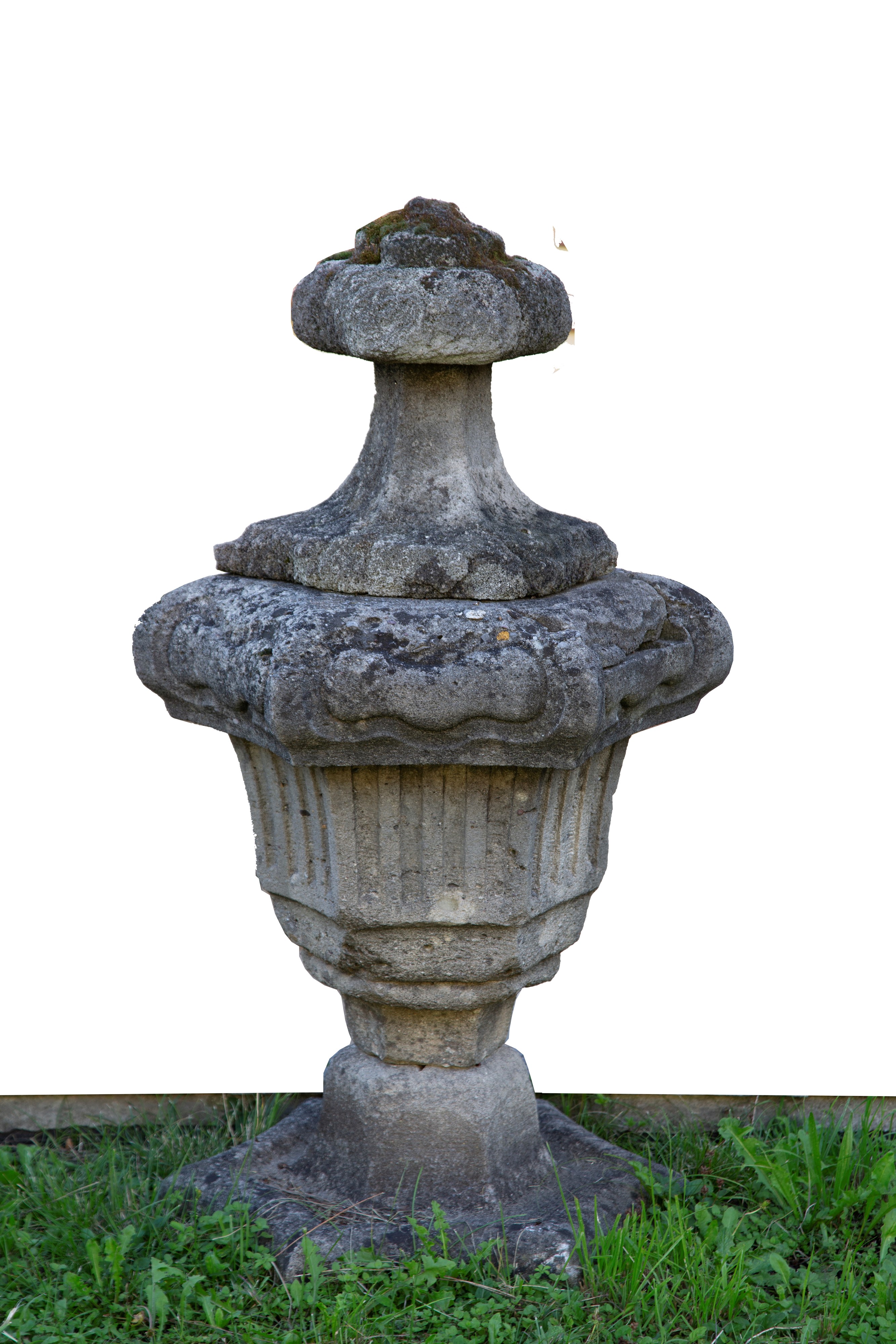 Coppia di vasi in pietra, dimensioni 134x80x65 cm circa