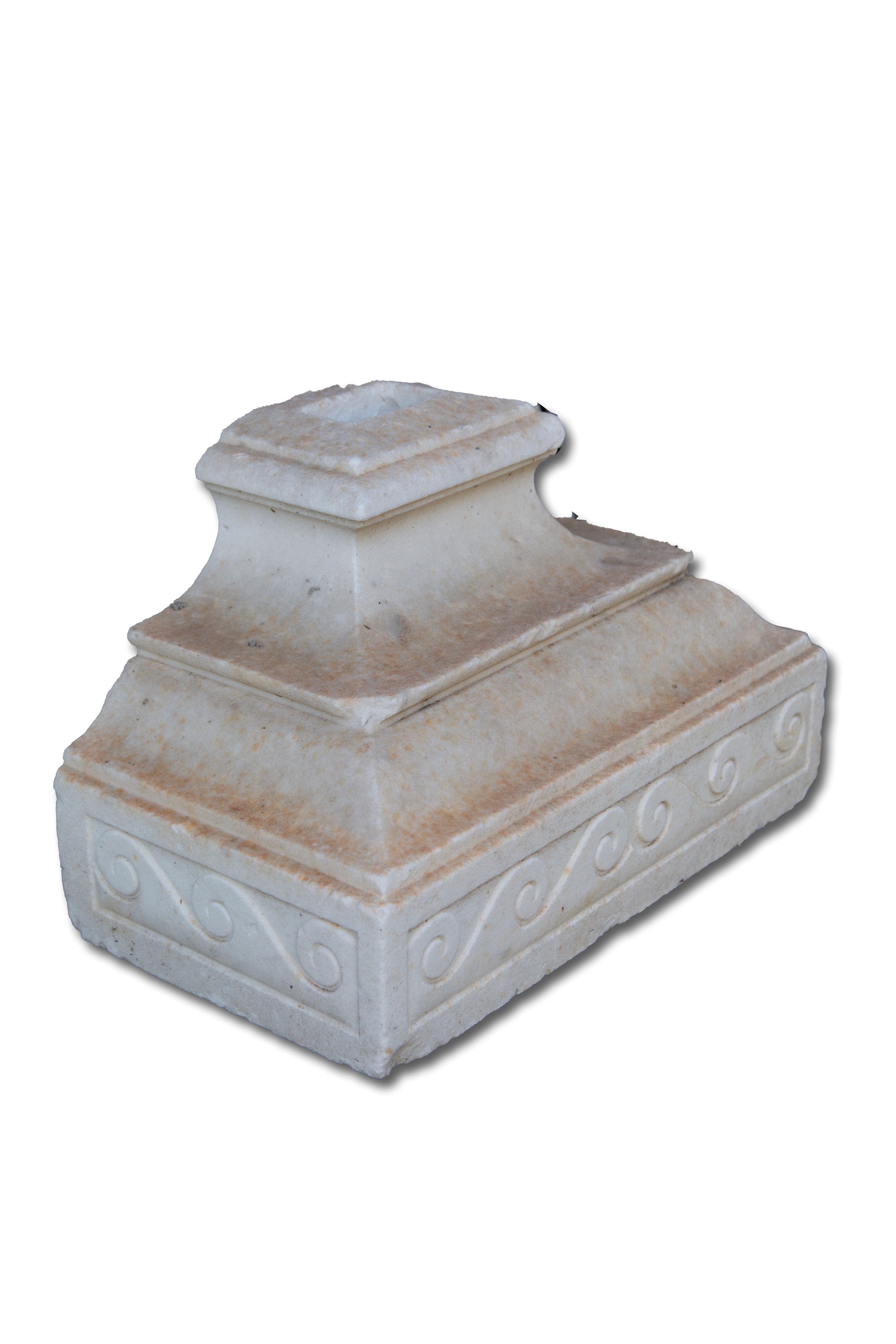 Base in marmo, 32x46x16 cm circa