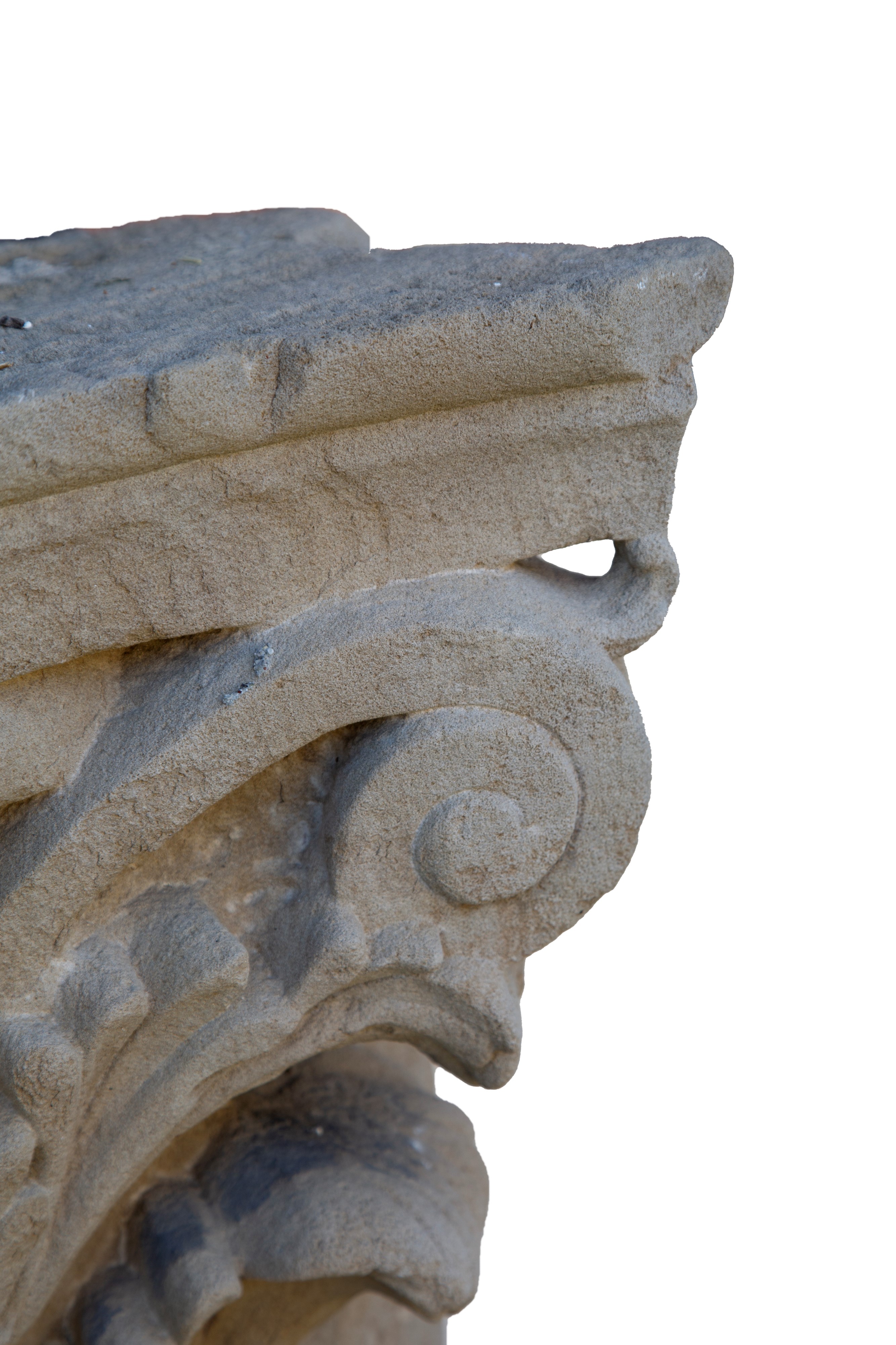 Capitello per lesena in pietra