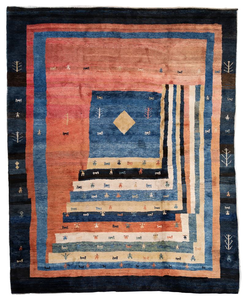 Tappeto Gabbeh, Persia, XX secolo, 400x315 cm