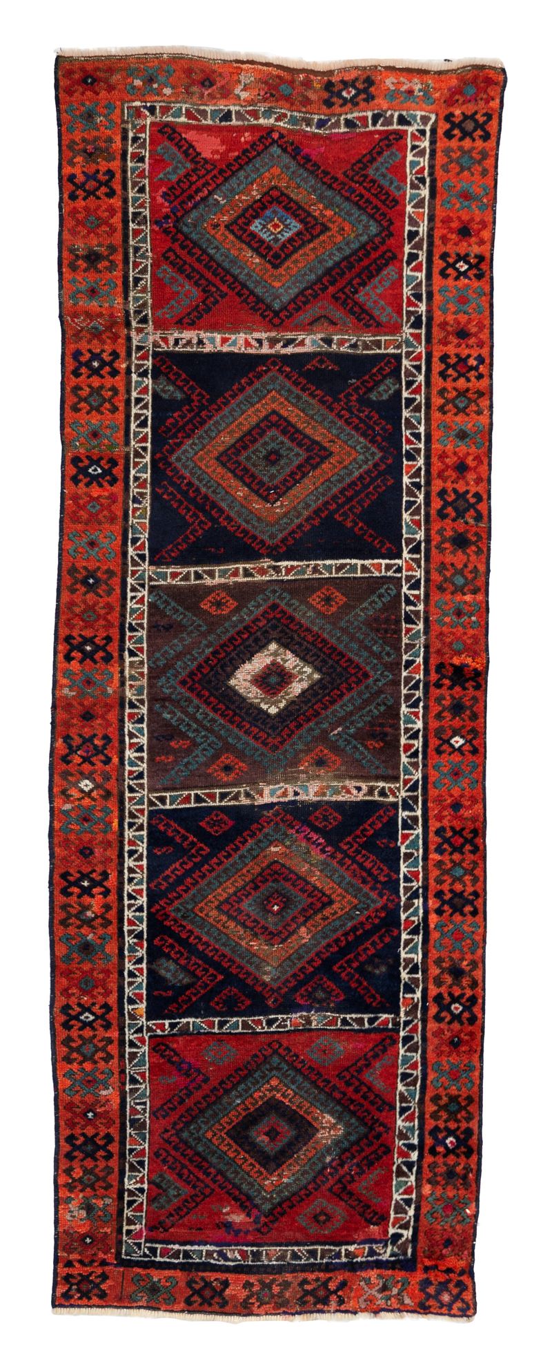 Tappeto Kurdo, Persia, fine XIX secolo, 250x85 cm