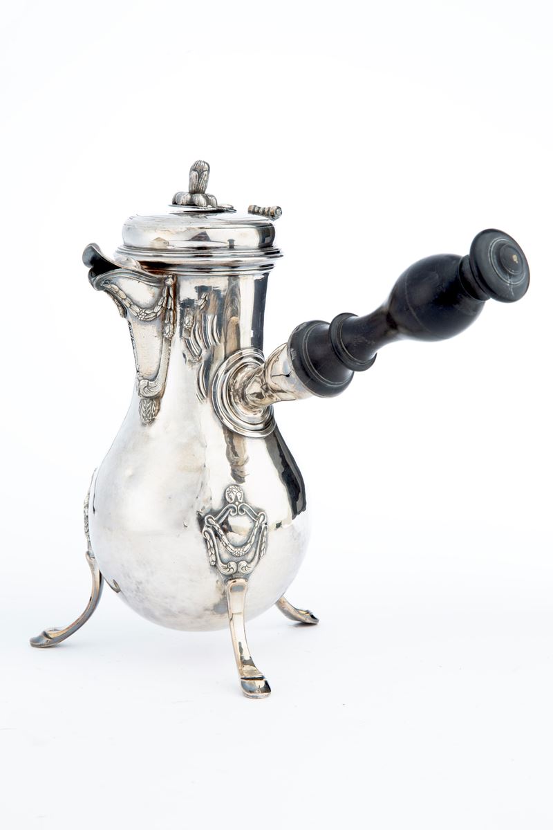 Cioccolatiera in argento