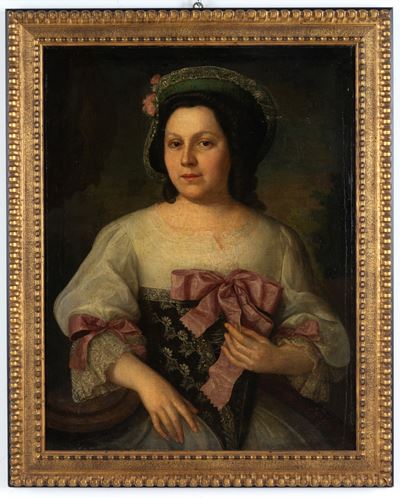 Ritratto di gentildonna, olio su tela