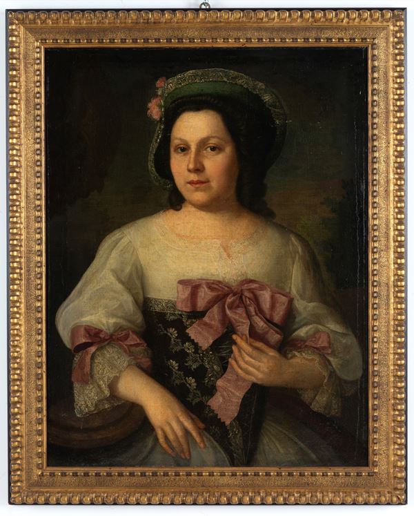 FRANZ LIPPOLD - Dipinto "RITRATTO DI GENTILDONNA"