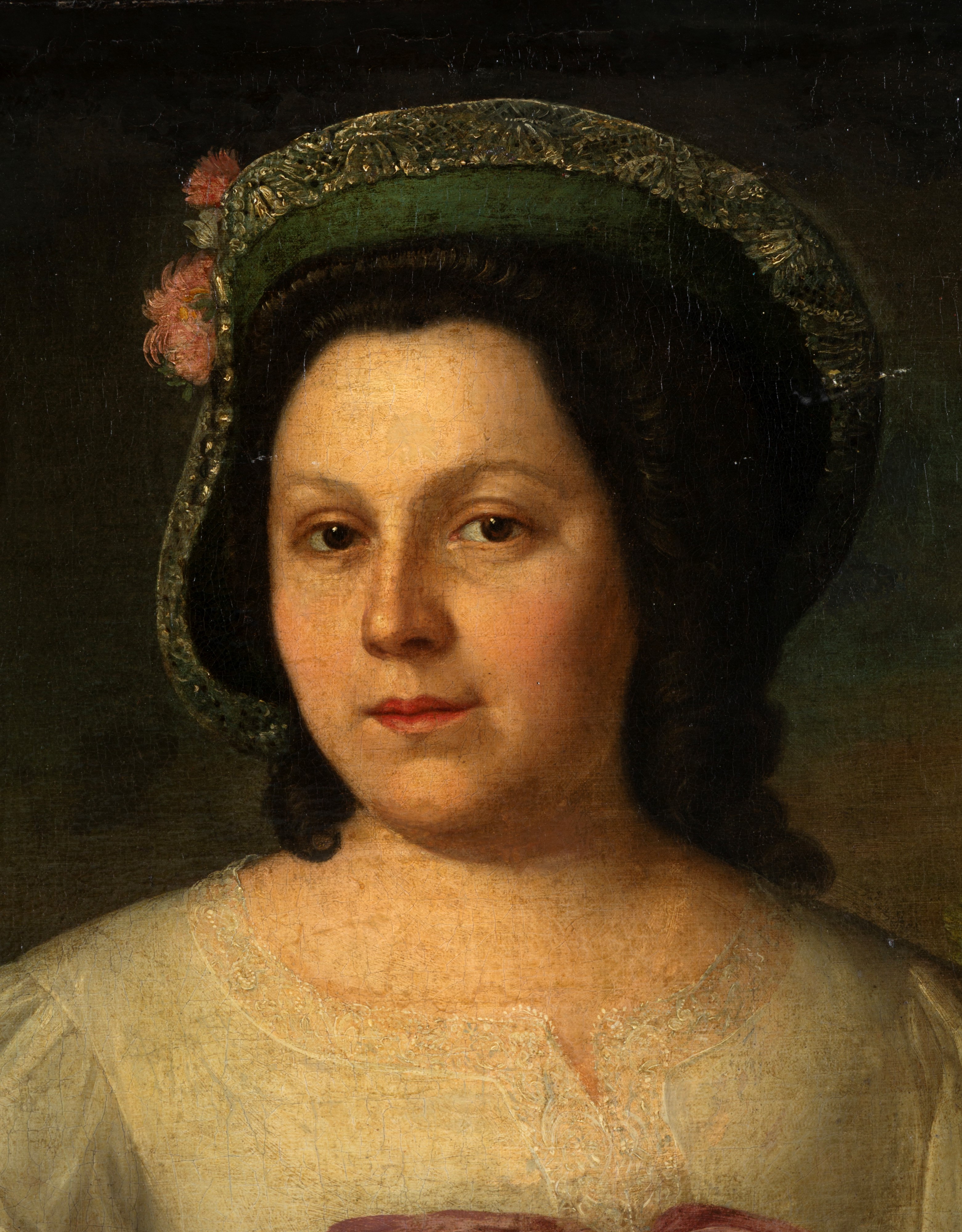 Franz Lippold - Ritratto di gentildonna, olio su tela