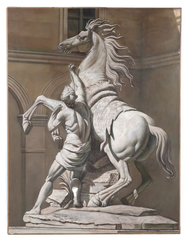 Dipinto "SCULTURA CAVALLI DI MARLY"