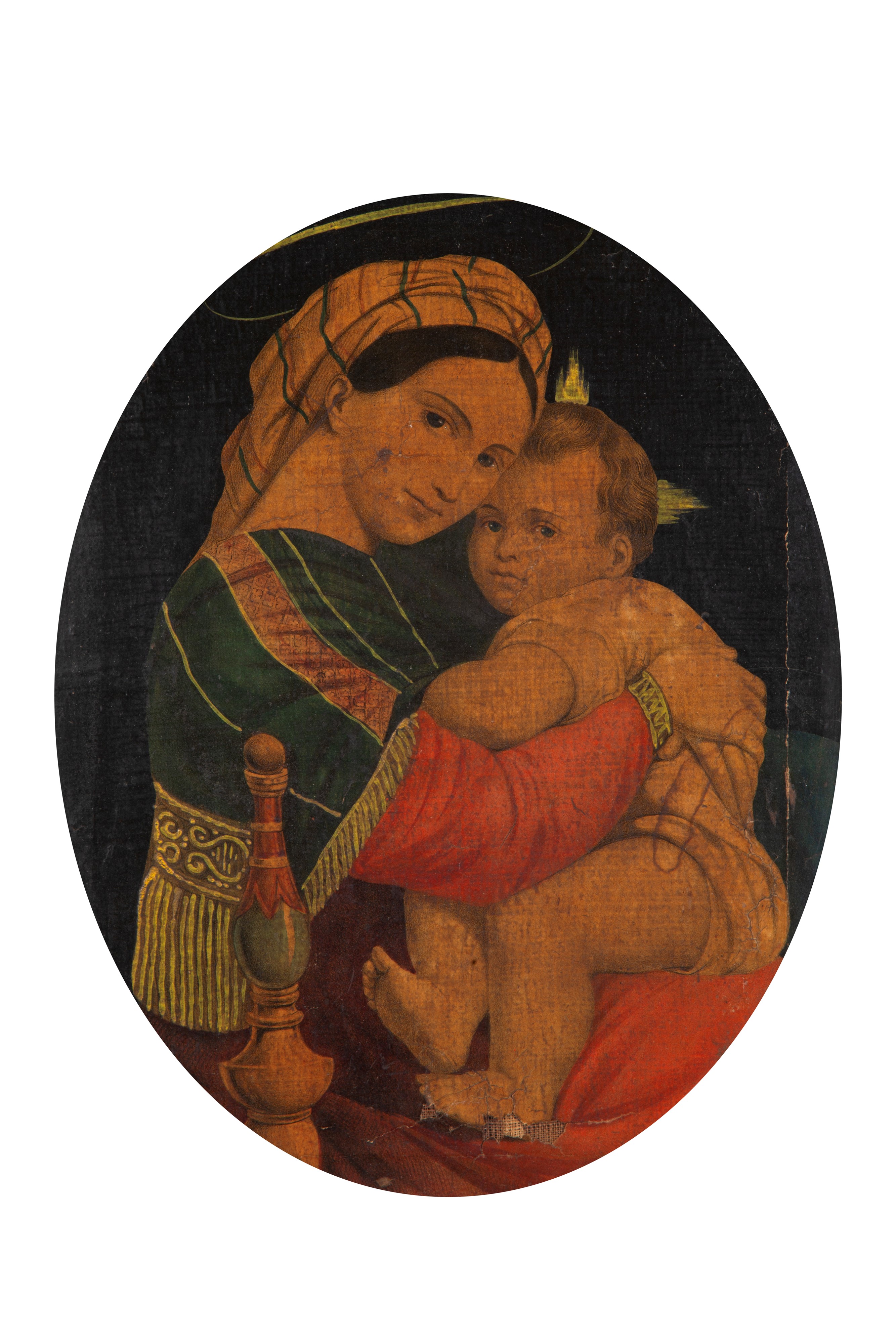 Autore Ignoto, Madonna della Seggiola, olio su tela